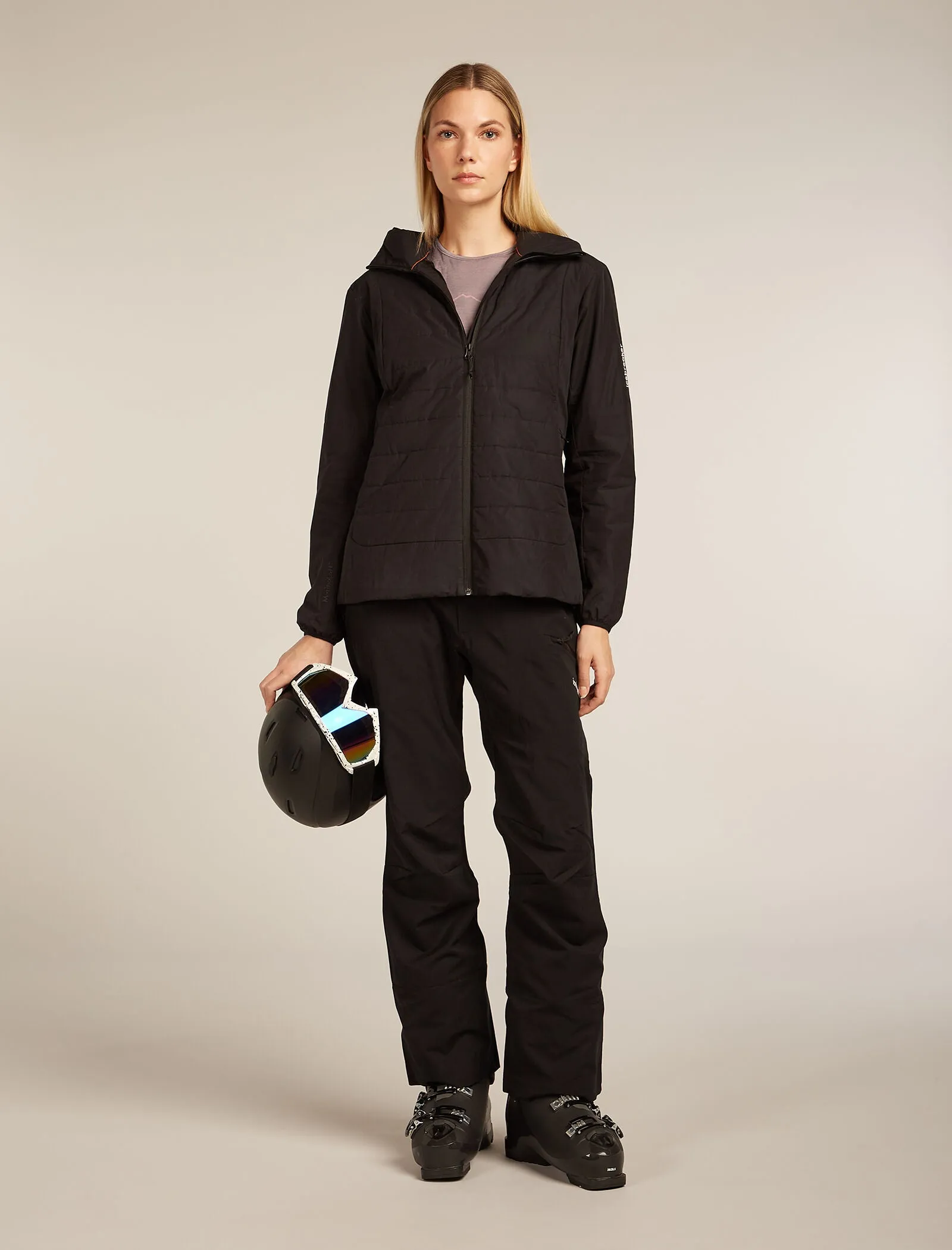Women's Merino 200 Oasis Long Sleeve Crewe Thermal Top Rainer Ridge sold by Icebreaker product image thumbnail 4
