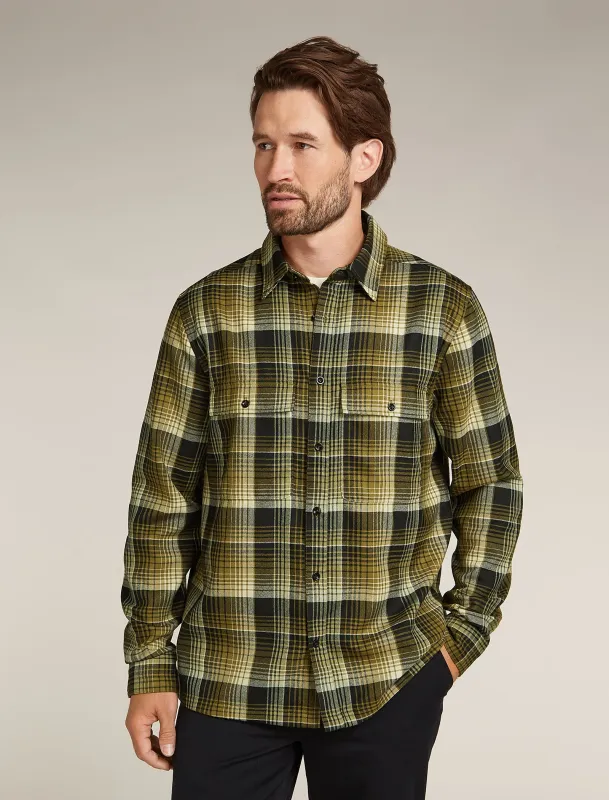 Men's Merino 200 Dawnder Long Sleeve Flannel Shirt Plaid sold by Icebreaker