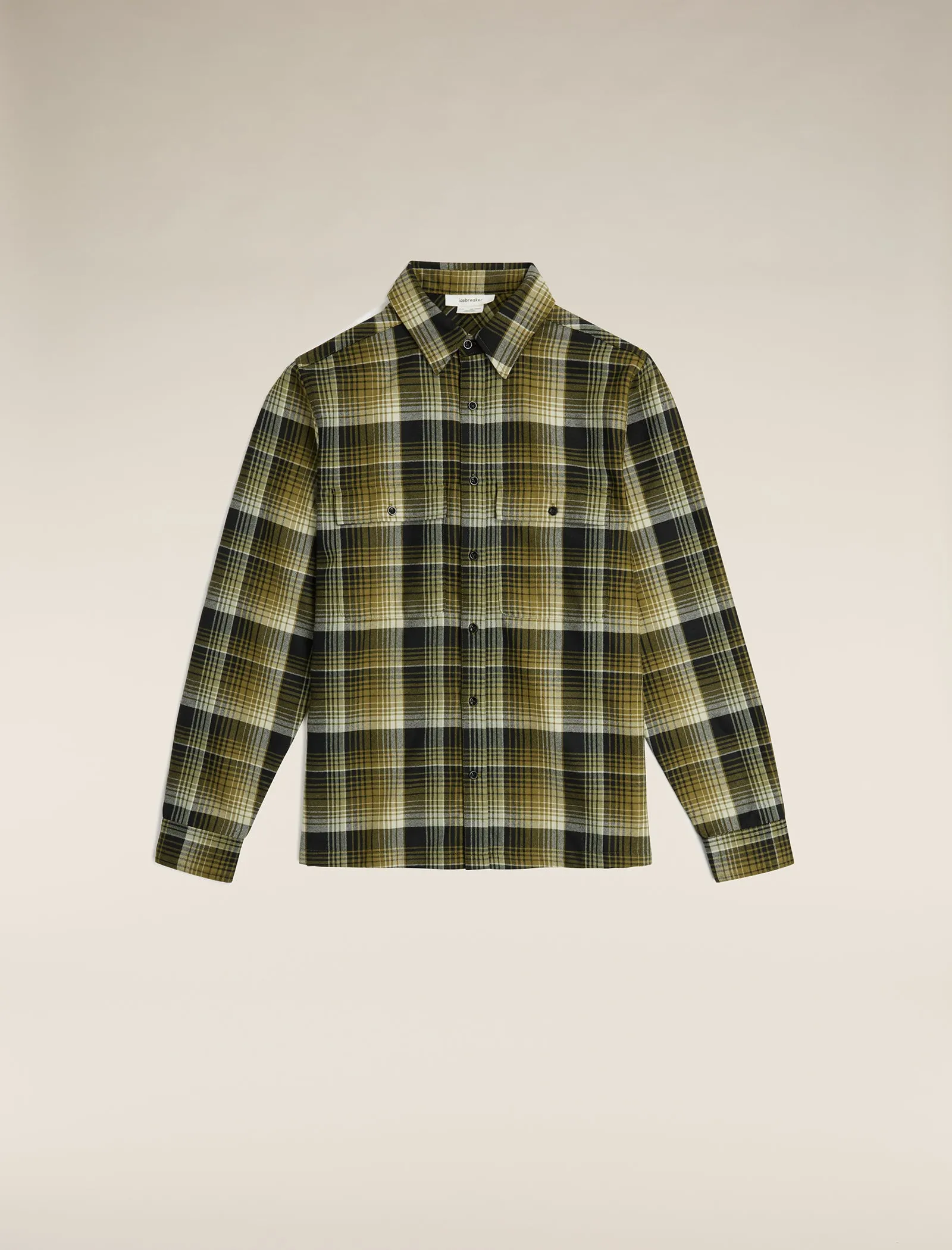 Men's Merino 200 Dawnder Long Sleeve Flannel Shirt Plaid sold by Icebreaker product image thumbnail 3