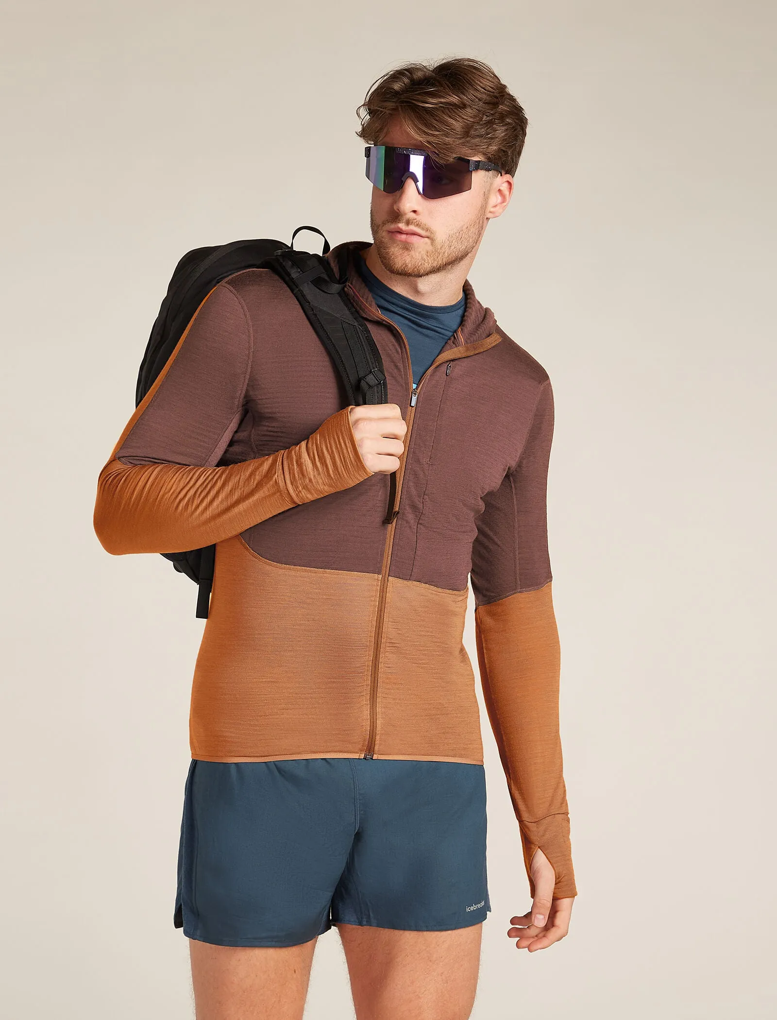 Men's Merino Blend 200 Realfleece™ Descender Long Sleeve Zip Hoodie sold by Icebreaker product image thumbnail 4