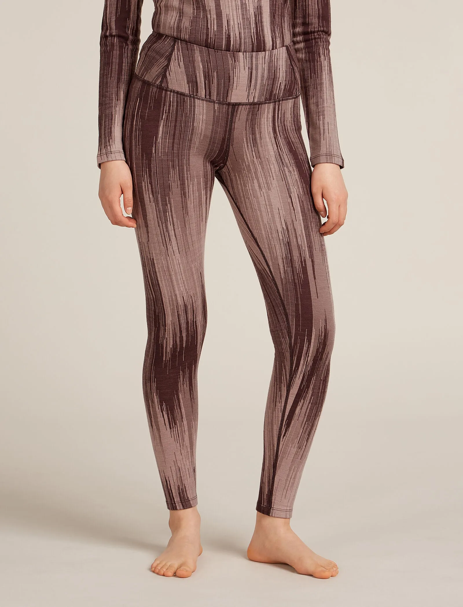 Women's Merino 260 Tech Vertex High Rise Thermal Leggings Peak sold by Icebreaker