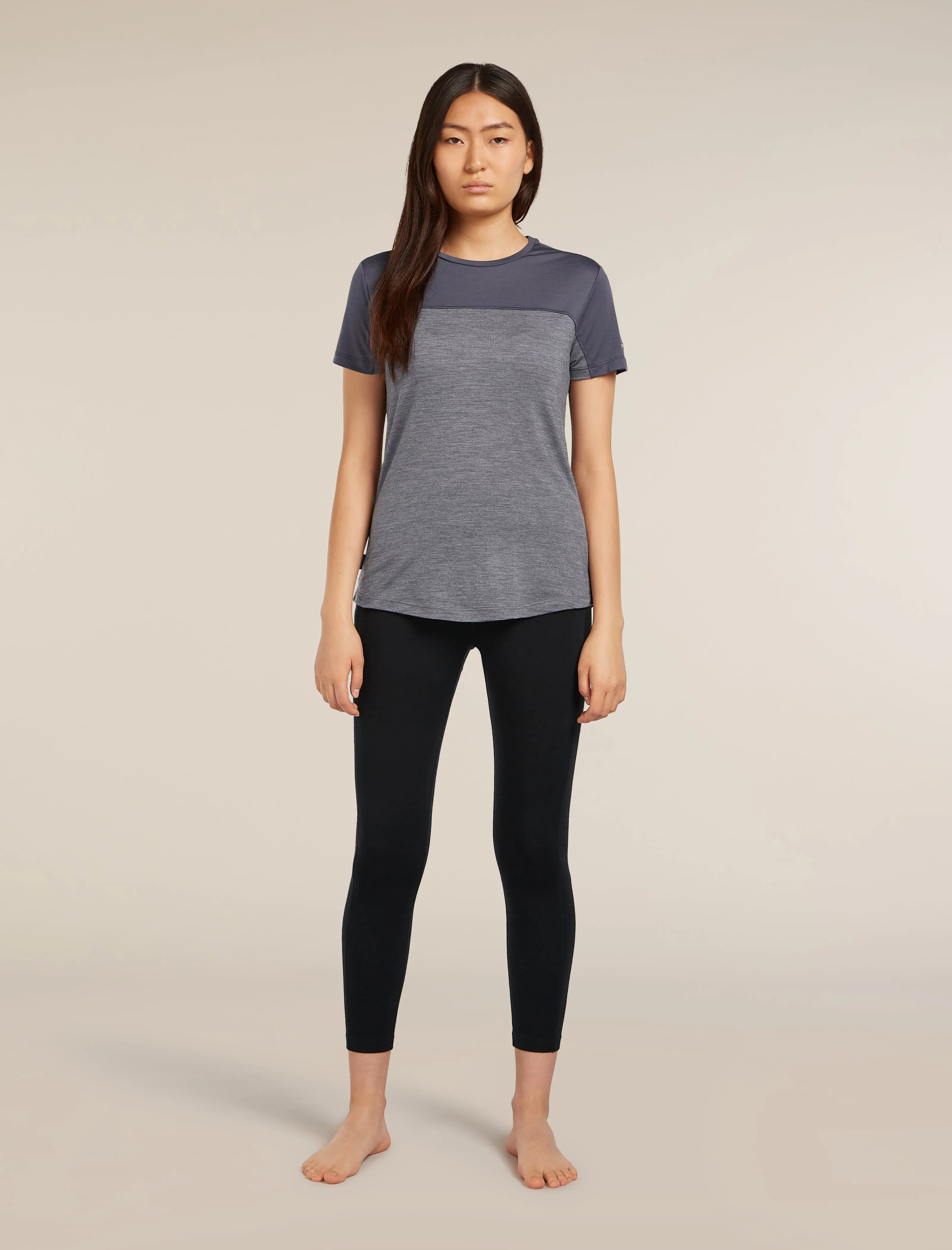 Women's Merino Blend 125 Cool-Lite™ Sphere Short Sleeve T-Shirt Colour Block sold by Icebreaker product image thumbnail 3