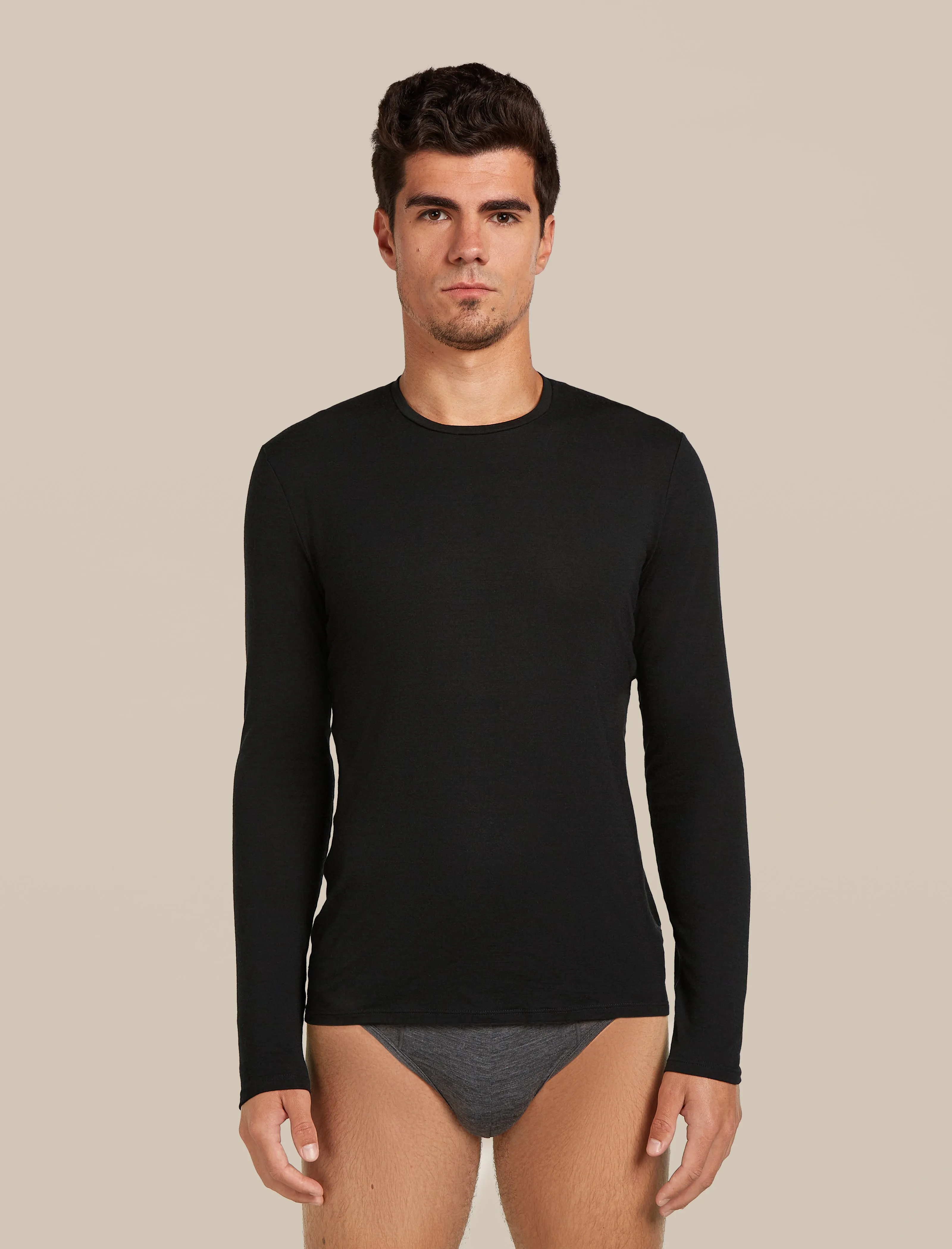 Men's Merino 150 Anatomica Long Sleeve Crewe Top sold by Icebreaker