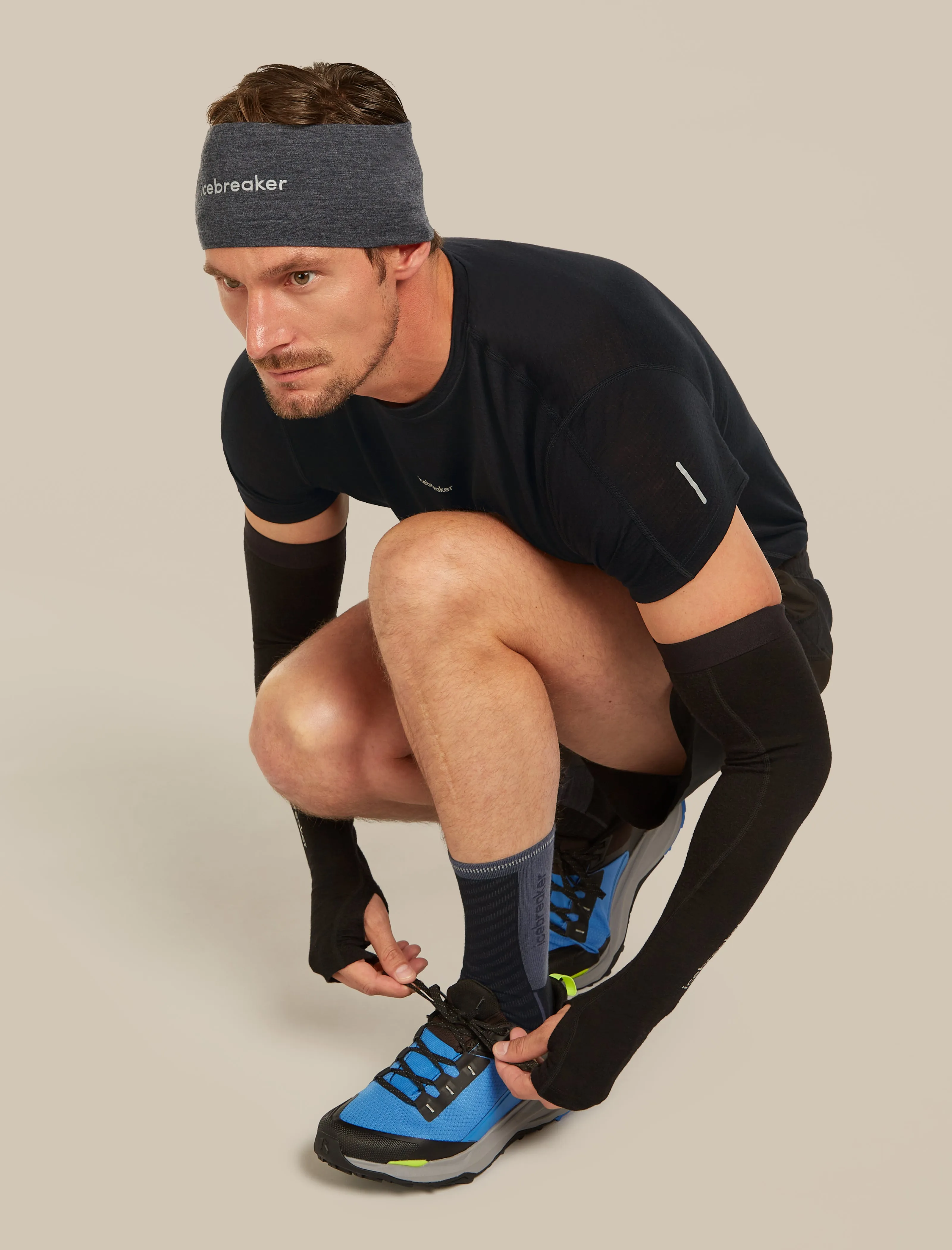 Men's Merino Blend Run+ Ultralight Crew Socks sold by Icebreaker product image thumbnail 2