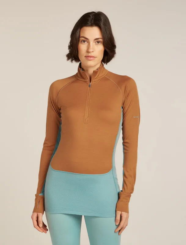 Women's Merino 200 ZoneKnit™ Long Sleeve Half Zip Thermal Top sold by Icebreaker