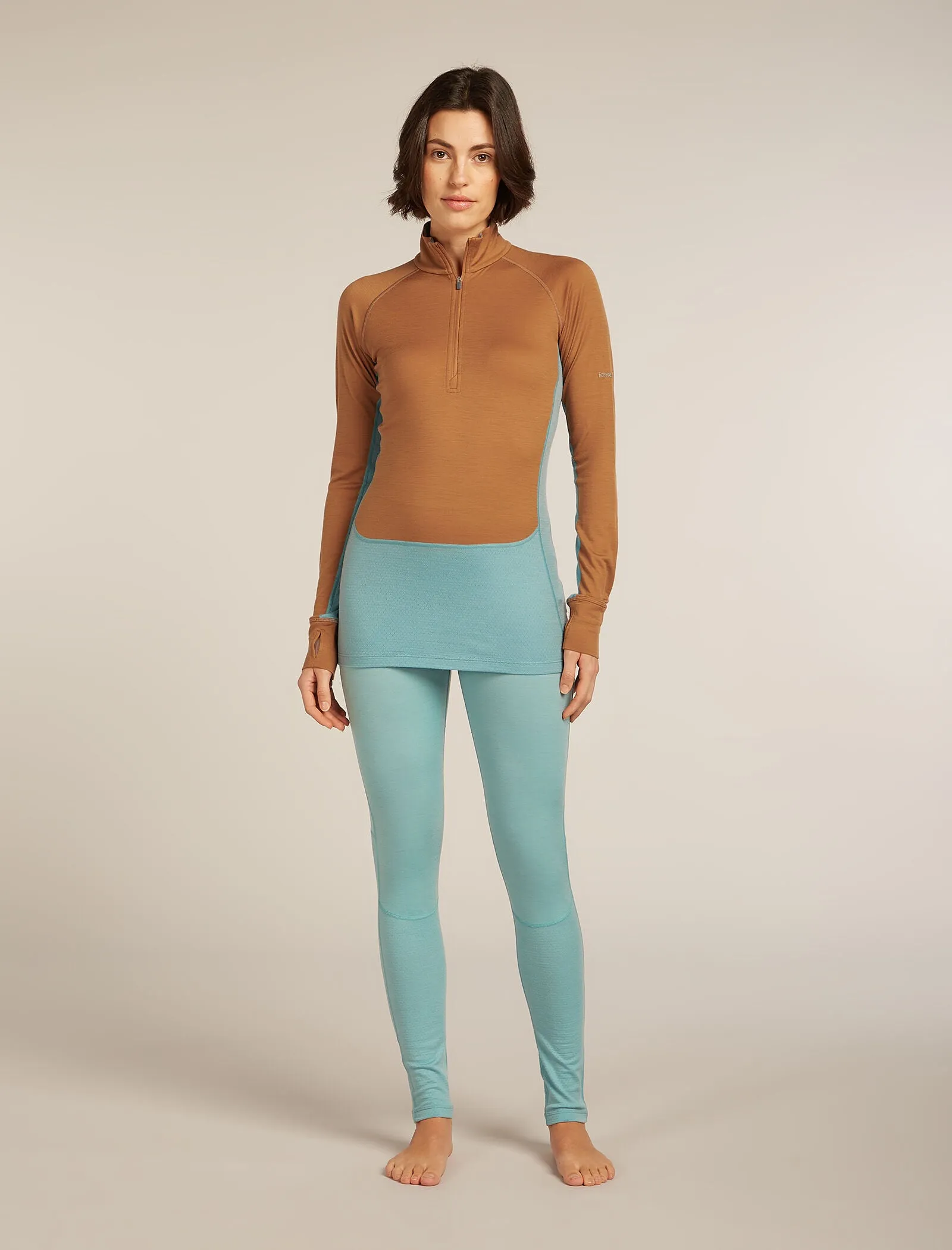 Women's Merino 200 ZoneKnit™ Long Sleeve Half Zip Thermal Top sold by Icebreaker product image thumbnail 3