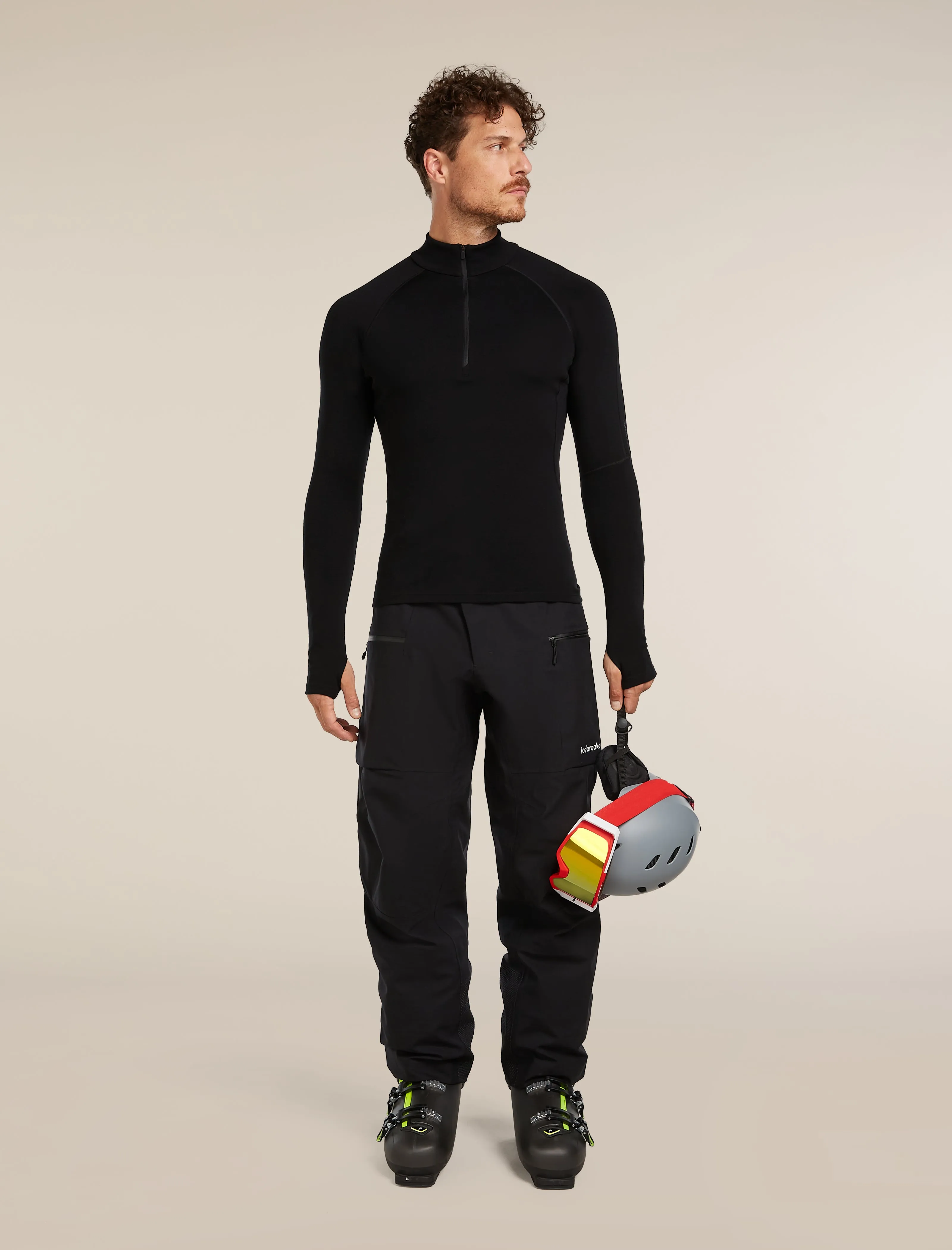 Men's 300 MerinoFine™ Polar Long Sleeve Half Zip Thermal Top sold by Icebreaker product image thumbnail 4