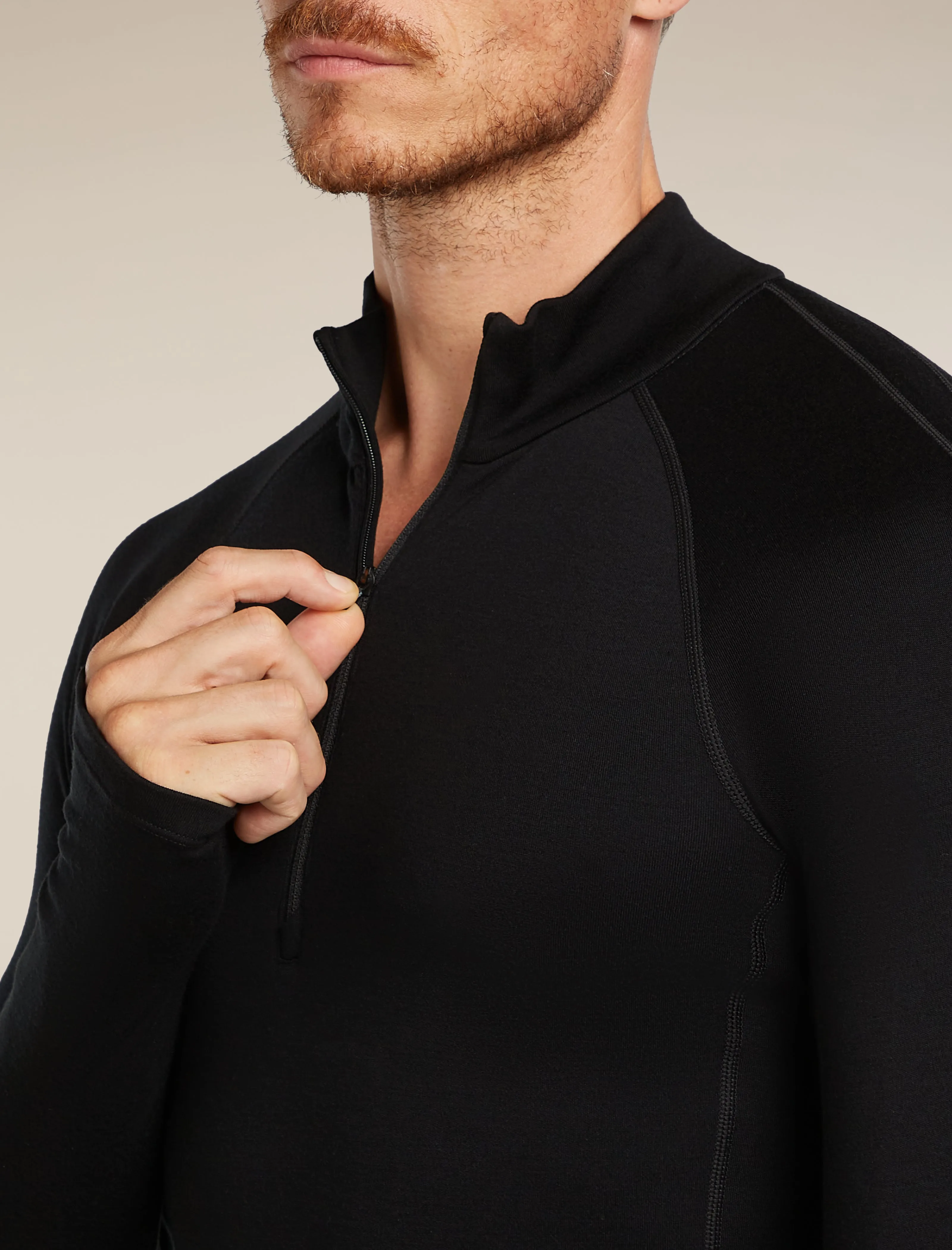 Men's 300 MerinoFine™ Polar Long Sleeve Half Zip Thermal Top sold by Icebreaker product image thumbnail 5
