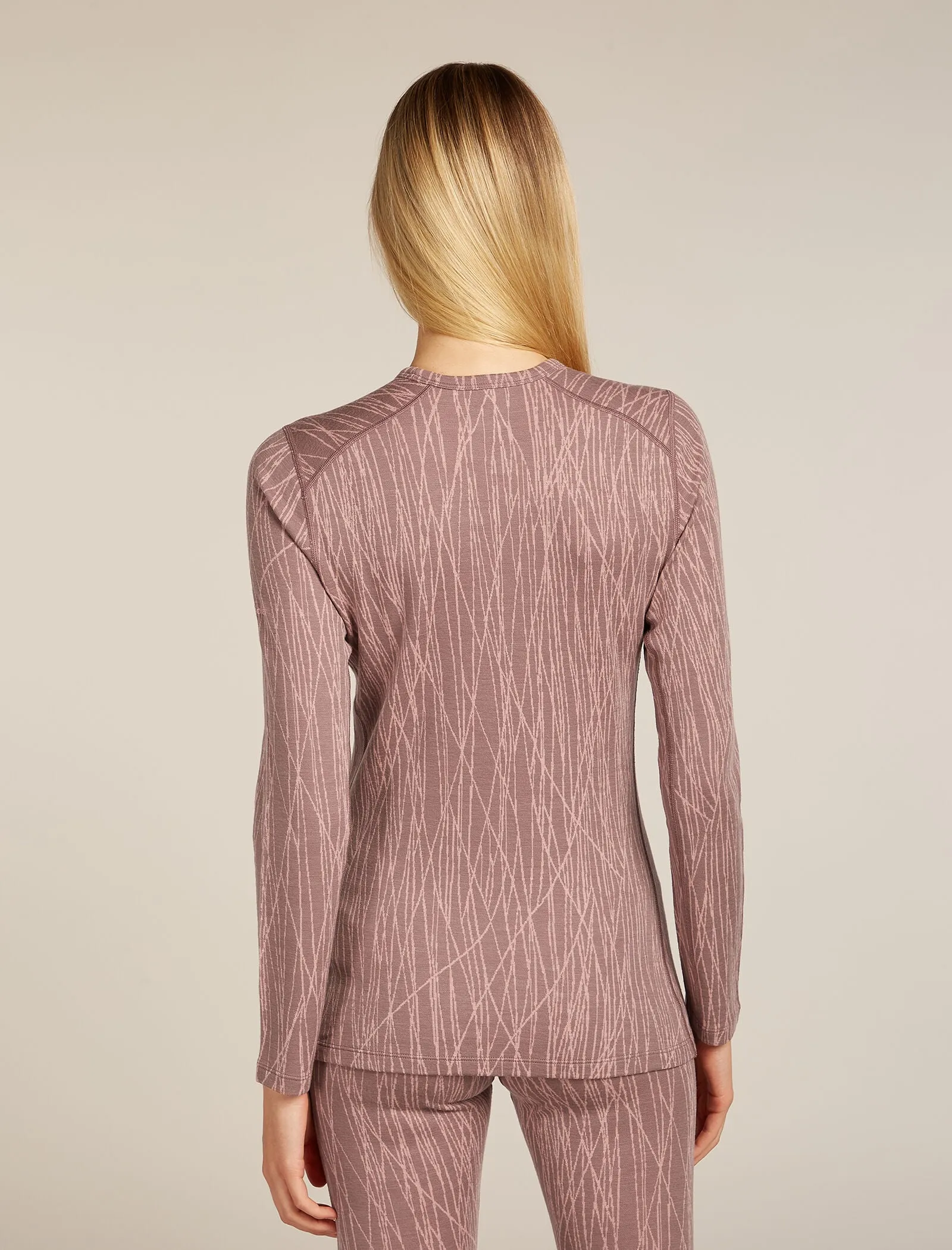 Women's Merino 260 Tech Vertex Long Sleeve Crewe Thermal Top Delta Lines sold by Icebreaker product image thumbnail 2
