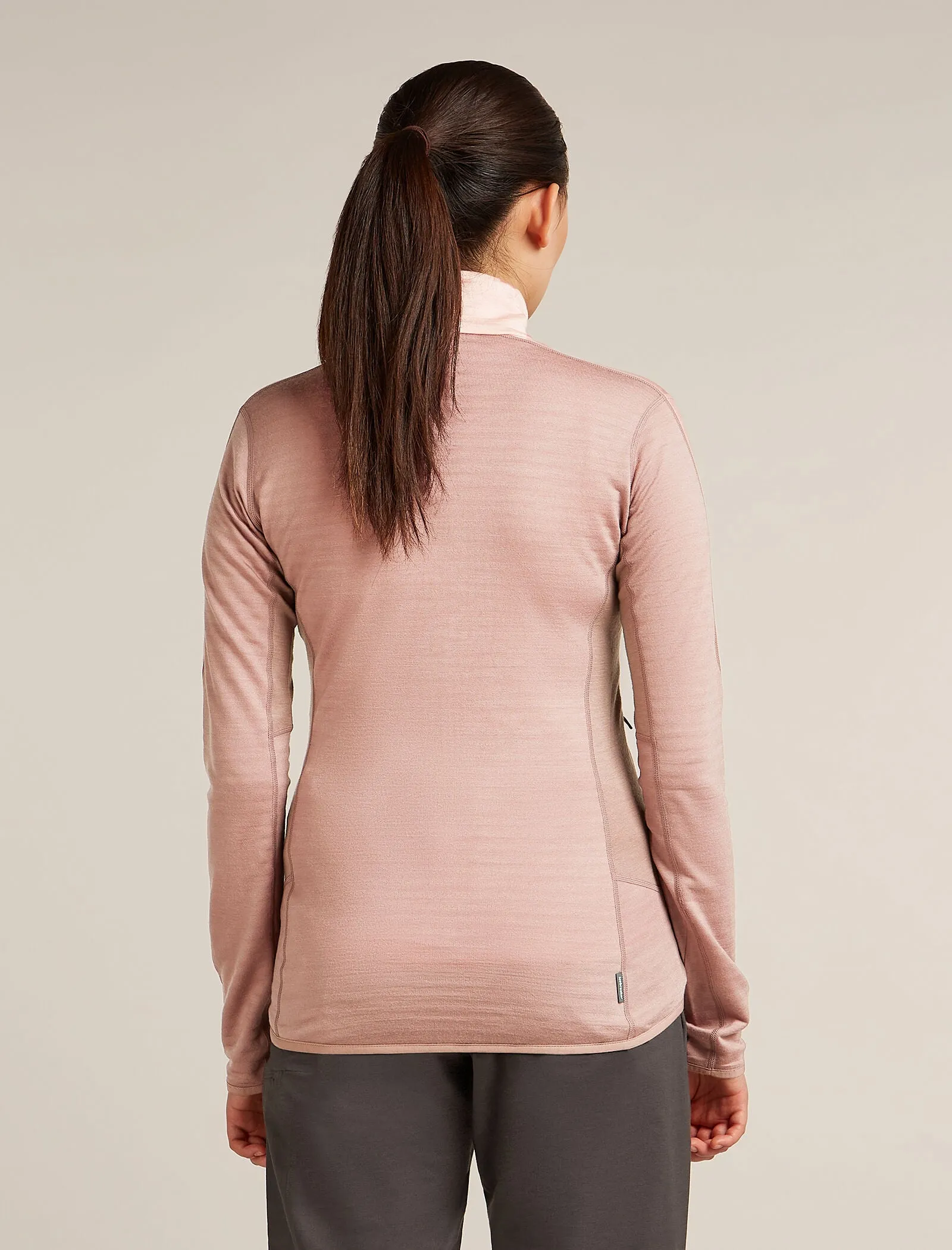 Women's Merino Blend 300 RealFleece™ Descender Long Sleeve Zip Jacket sold by Icebreaker product image thumbnail 2