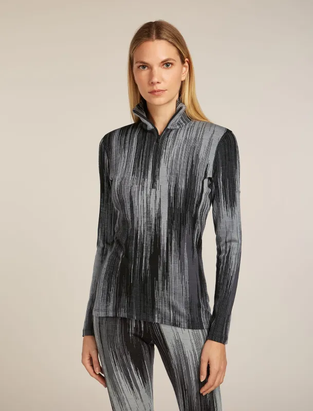 Women's Merino 260 Tech Vertex Long Sleeve Half Zip Thermal Top Peak sold by Icebreaker