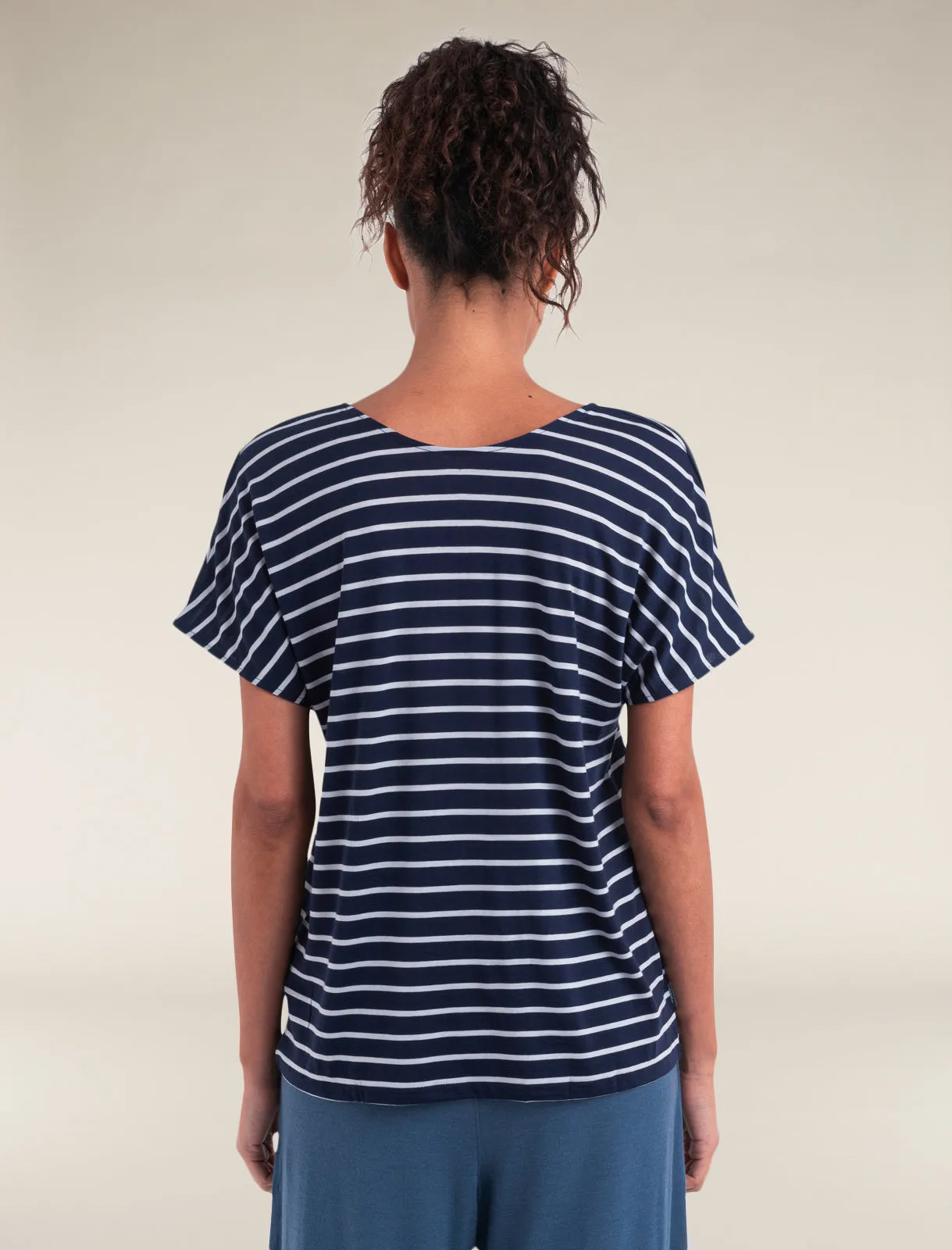 Women's Merino Blend Drayden Reversible Top Stripe sold by Icebreaker product image thumbnail 2