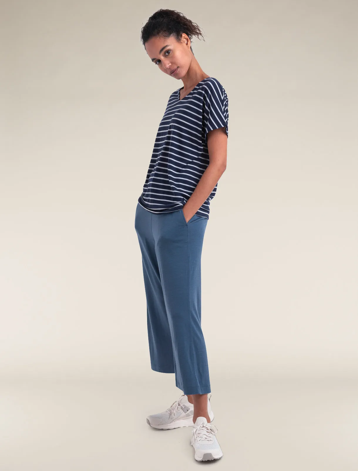 Women's Merino Blend Drayden Reversible Top Stripe sold by Icebreaker product image thumbnail 3