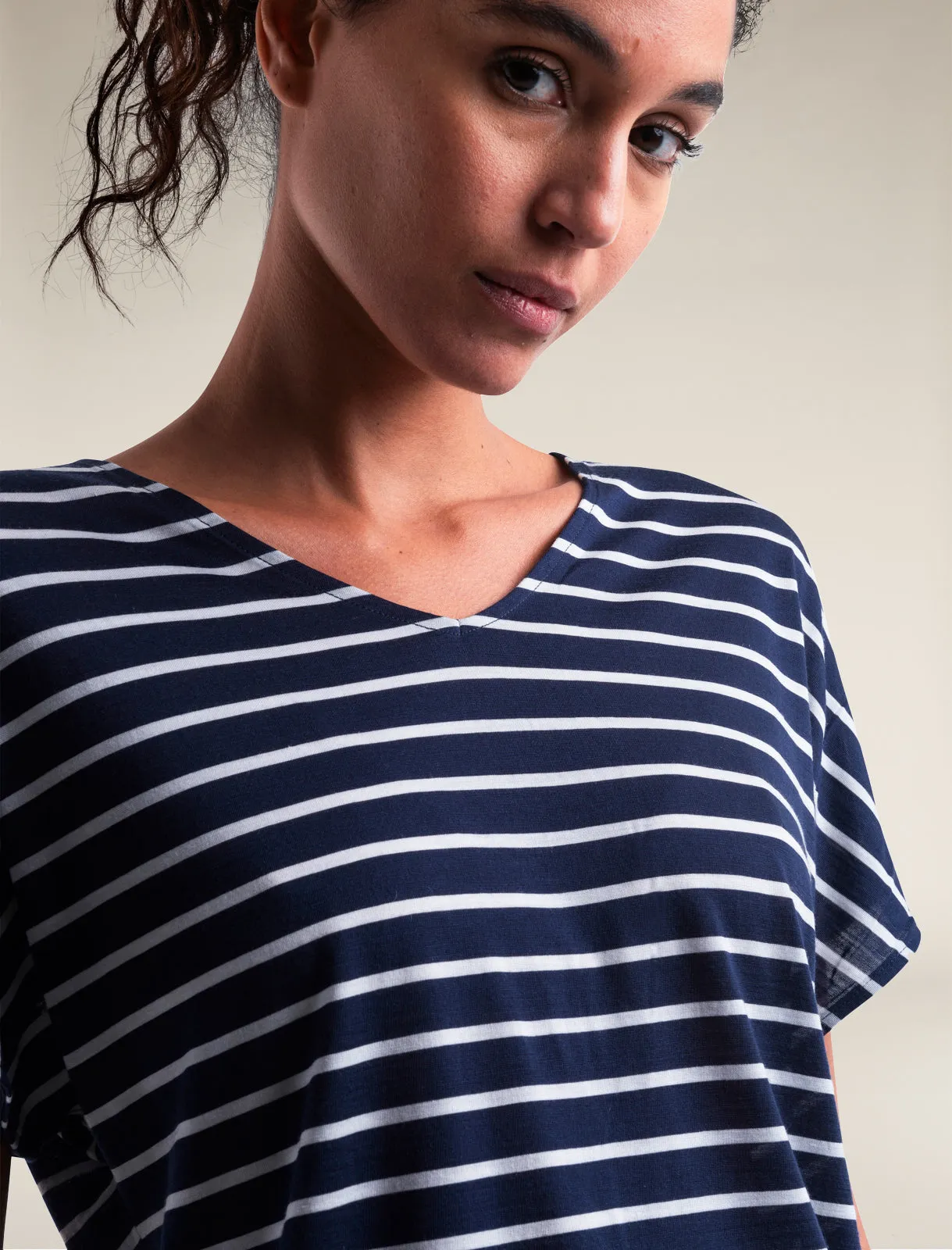 Women's Merino Blend Drayden Reversible Top Stripe sold by Icebreaker product image thumbnail 4