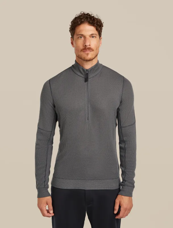 Men's Merino 260 Waffle Knit Wander Long Sleeve Half Zip sold by Icebreaker