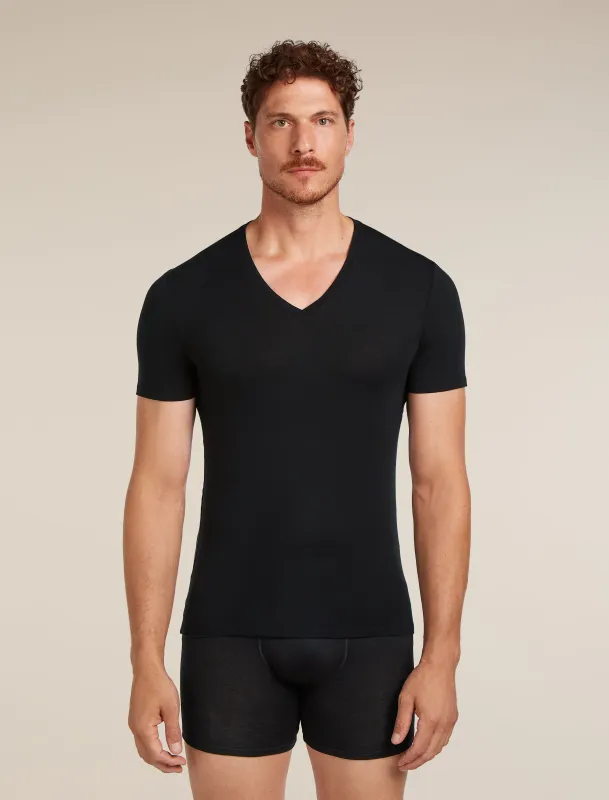 Men's Merino 150 Anatomica Short Sleeve V Neck Top sold by Icebreaker