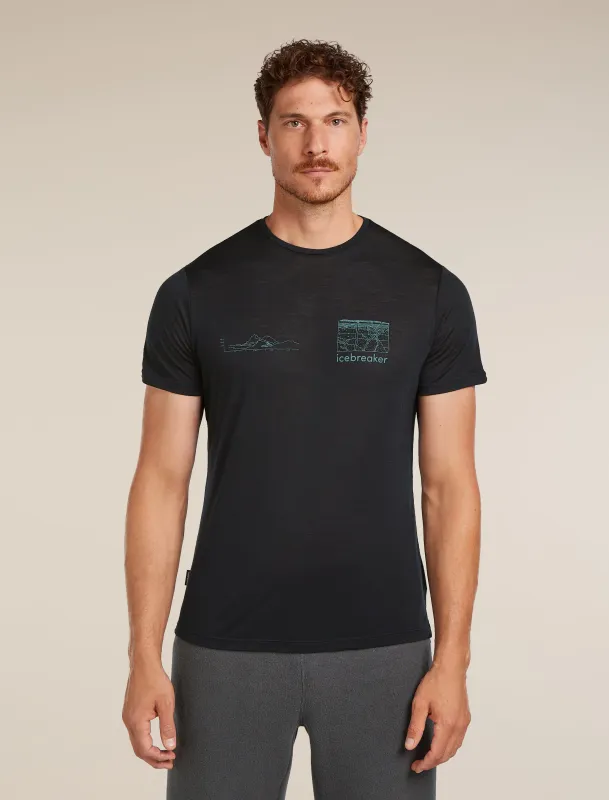 Men's Merino Blend 125 Cool-Lite™ Sphere Short Sleeve T-Shirt Trail made by Icebreaker