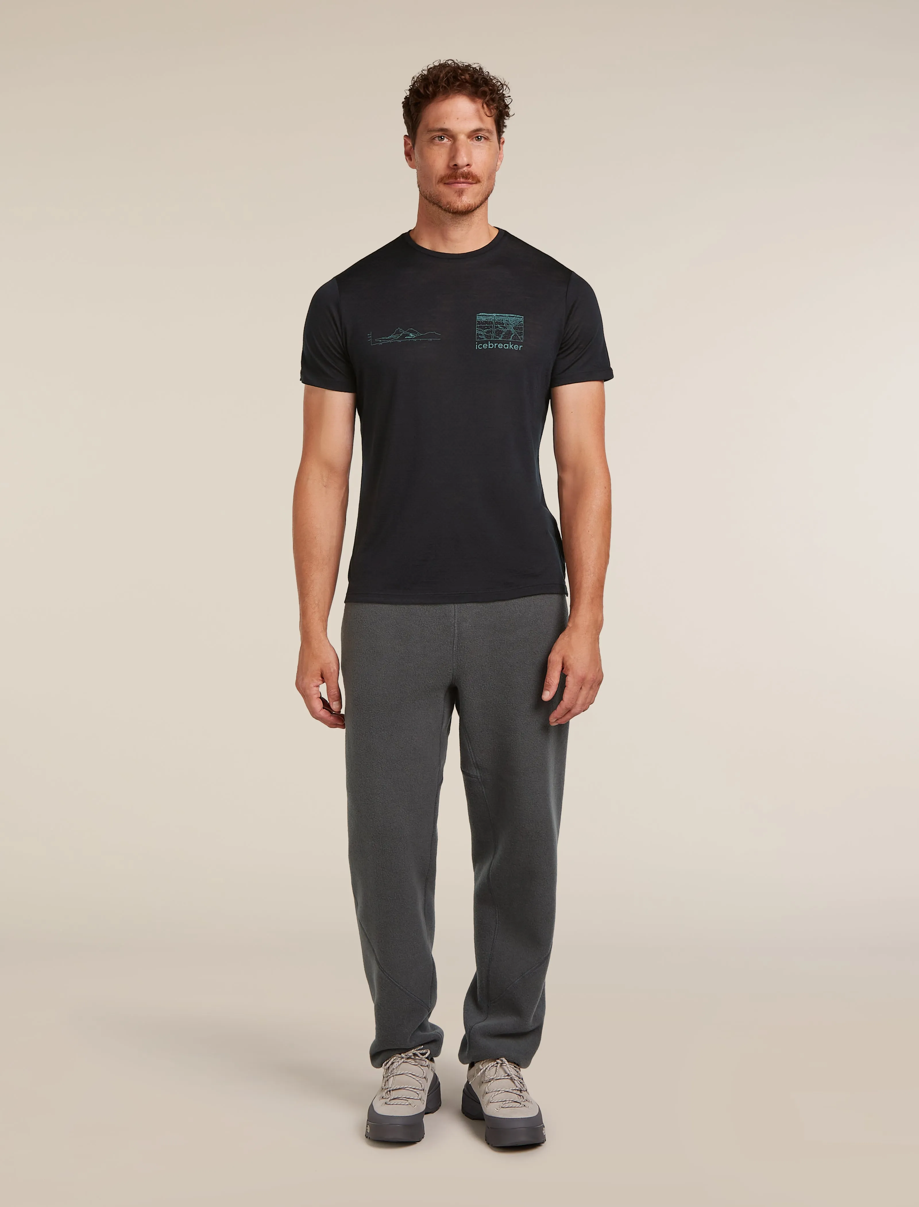 Men's Merino Blend 125 Cool-Lite™ Sphere Short Sleeve T-Shirt Trail sold by Icebreaker product image thumbnail 3
