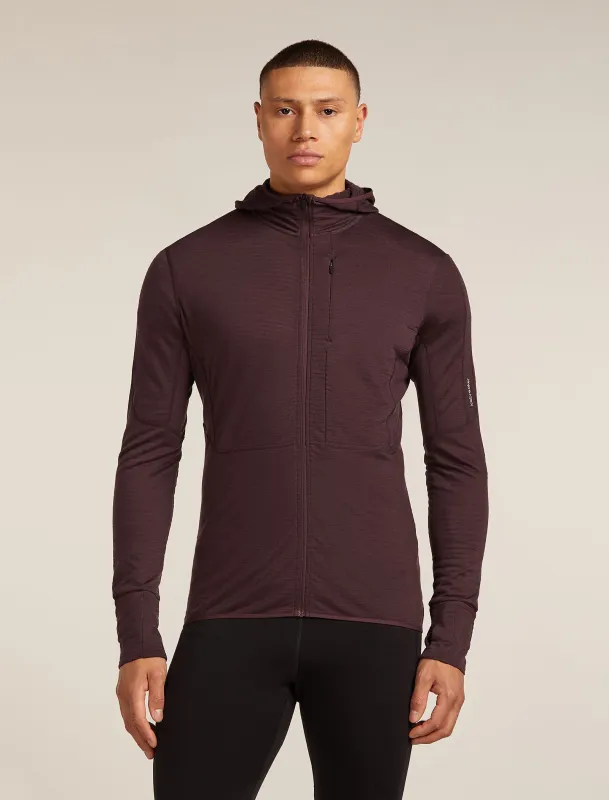 Men's Merino Blend 200 Realfleece™ Descender Long Sleeve Zip Hoodie sold by Icebreaker