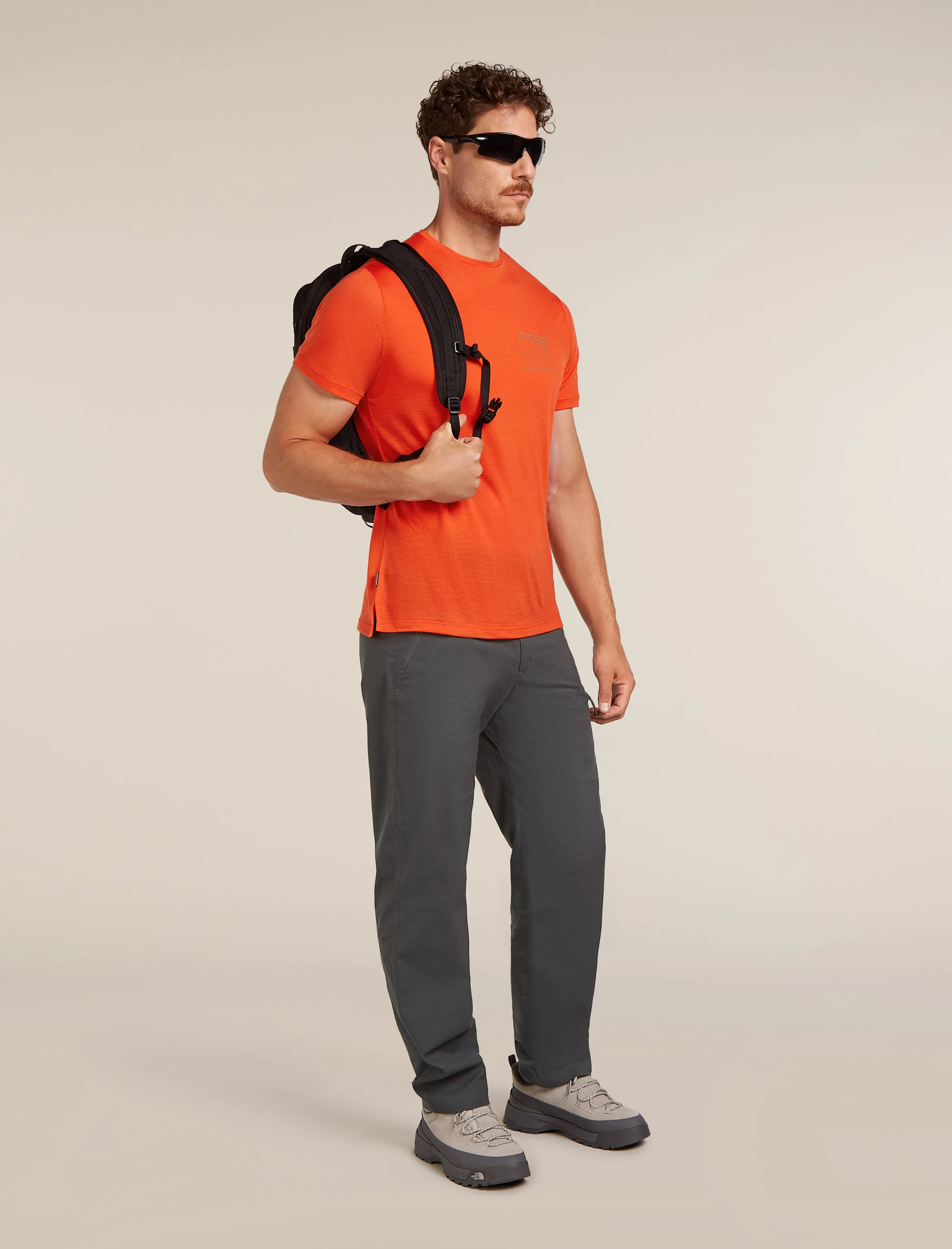 Men's Merino Blend 125 Cool-Lite™ Sphere Short Sleeve T-Shirt Trail sold by Icebreaker product image thumbnail 4