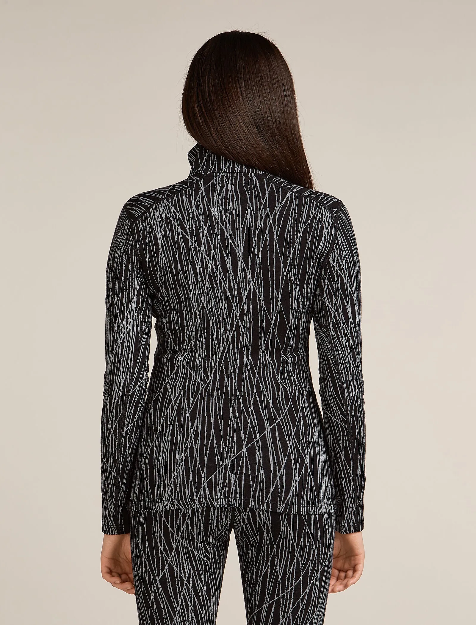 Women's Merino 260 Tech Vertex Long Sleeve Half Zip Thermal Top Delta Lines sold by Icebreaker product image thumbnail 2