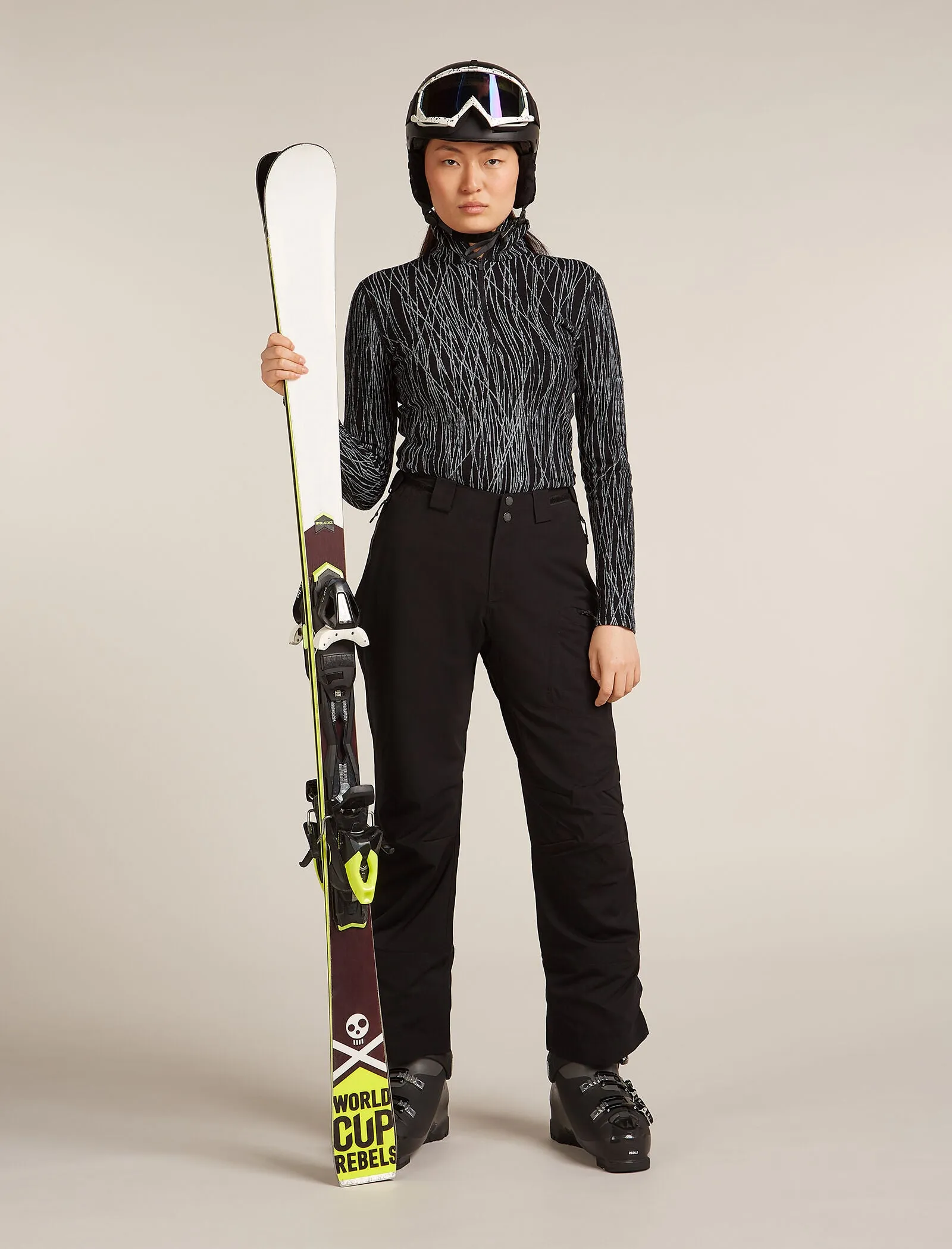 Women's Merino 260 Tech Vertex Long Sleeve Half Zip Thermal Top Delta Lines sold by Icebreaker product image thumbnail 4