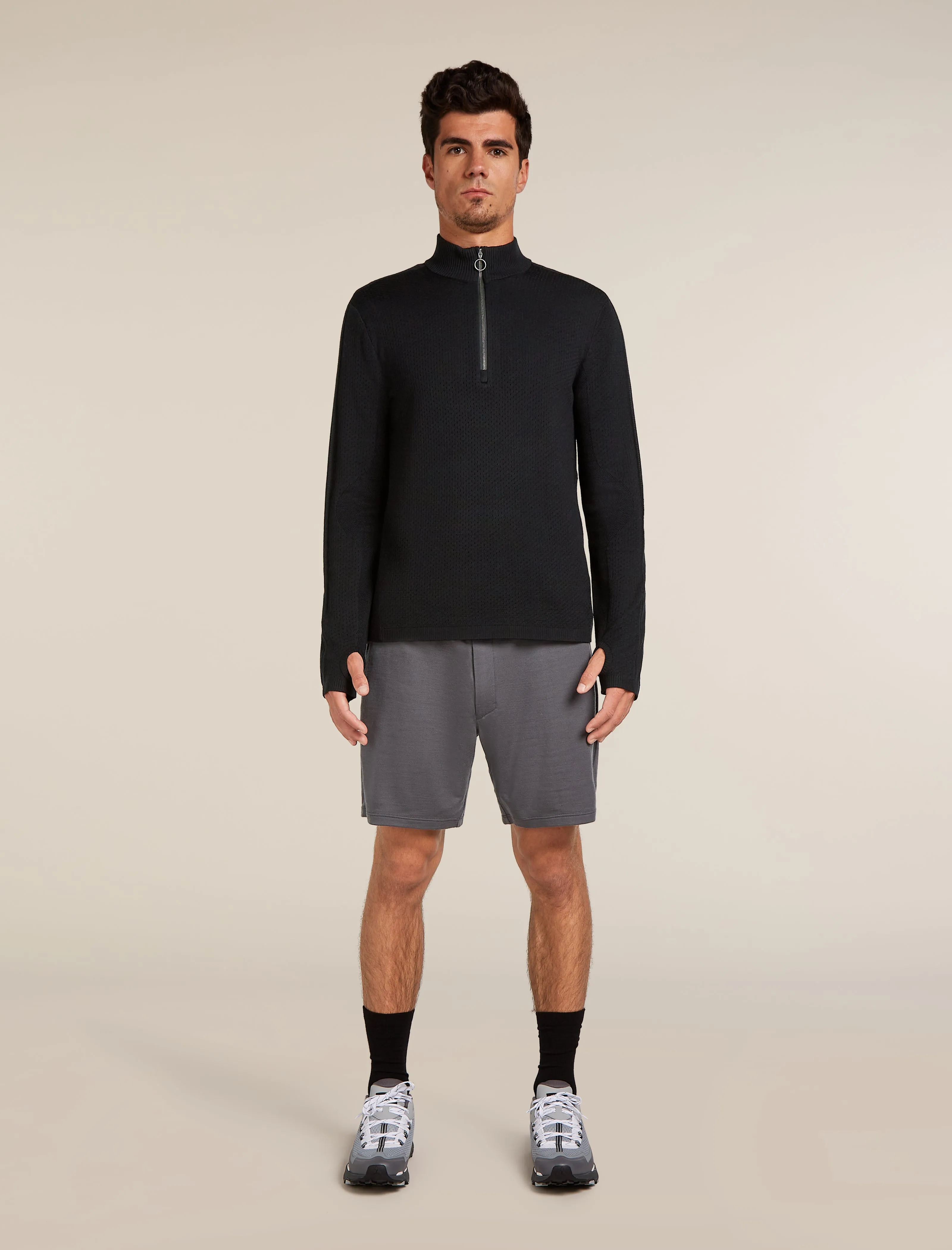 Men's Merino icebreaker Anniversary Original Long Sleeve Half Zip Top sold by Icebreaker product image thumbnail 3