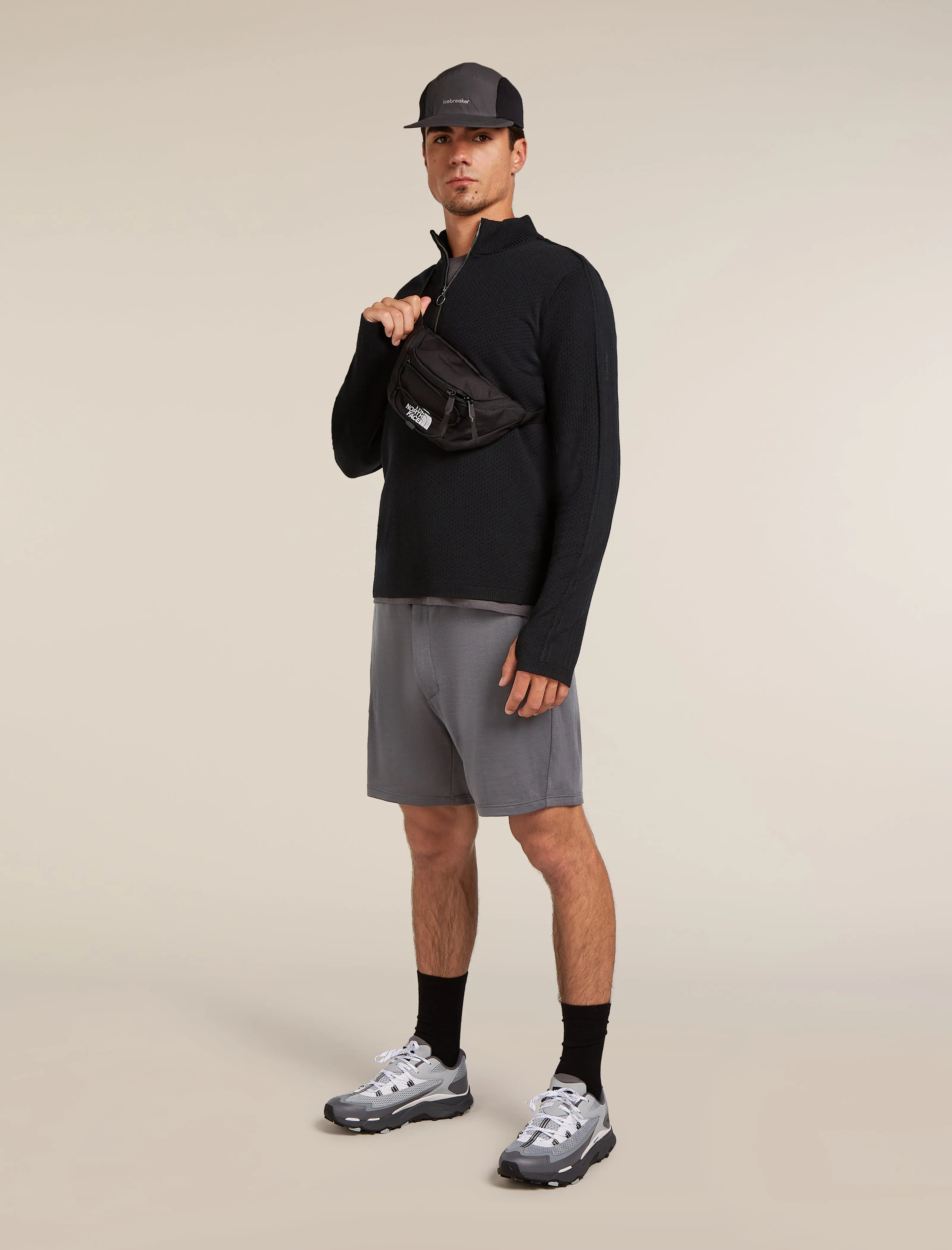 Men's Merino icebreaker Anniversary Original Long Sleeve Half Zip Top sold by Icebreaker product image thumbnail 4