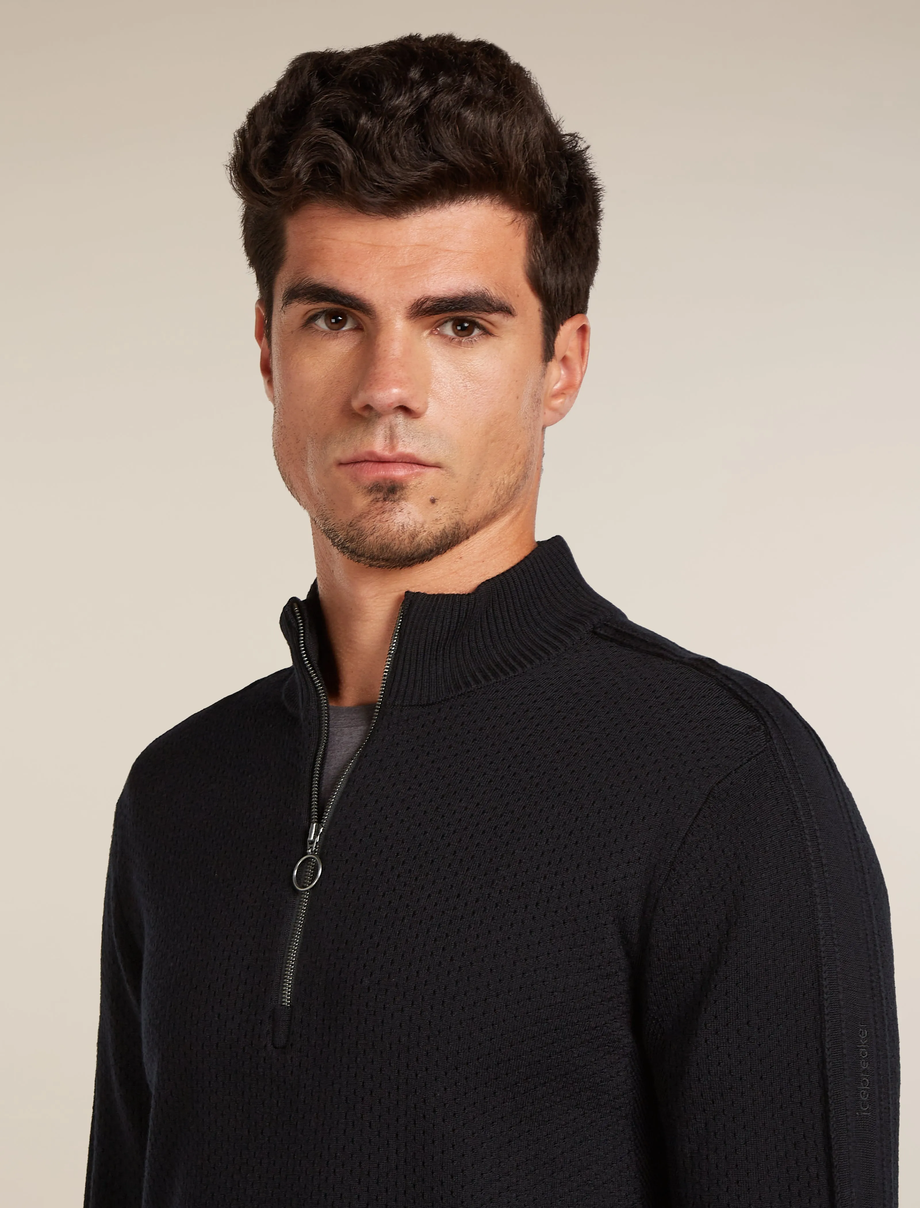 Men's Merino icebreaker Anniversary Original Long Sleeve Half Zip Top sold by Icebreaker product image thumbnail 5
