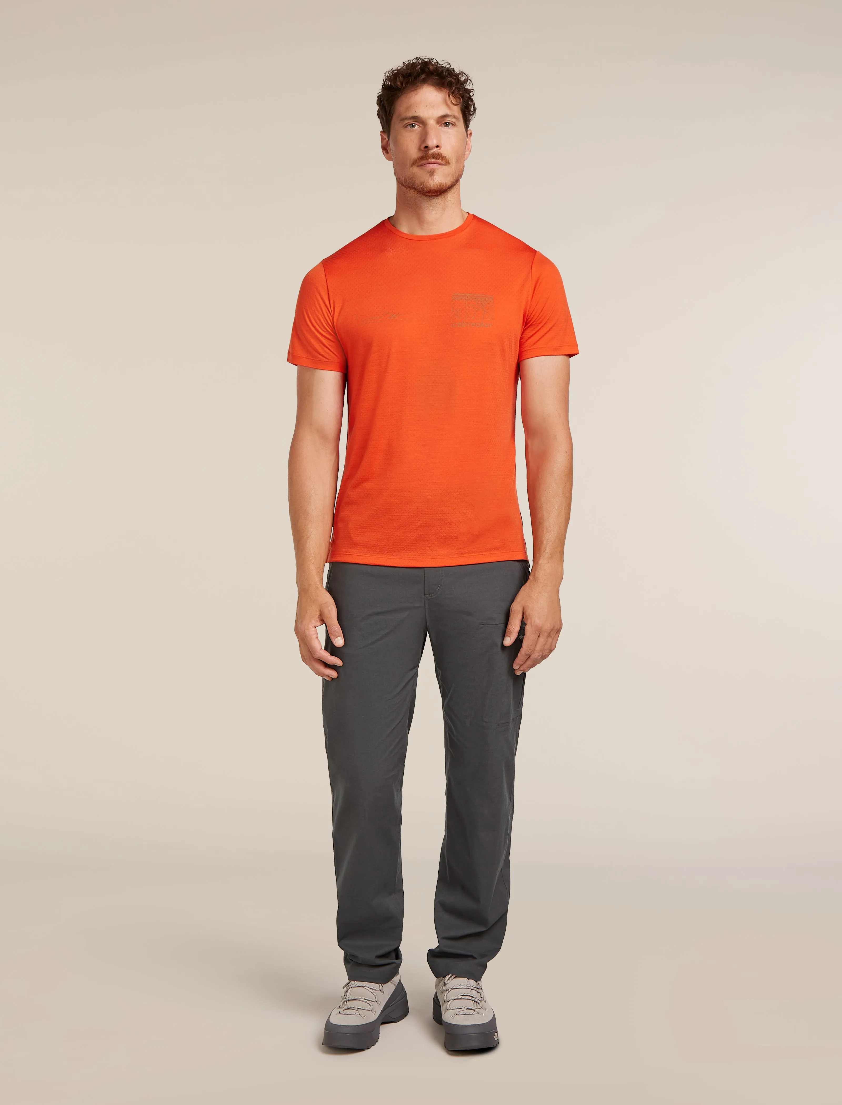 Men's Merino Blend 125 Cool-Lite™ Sphere Short Sleeve T-Shirt Trail sold by Icebreaker product image thumbnail 3
