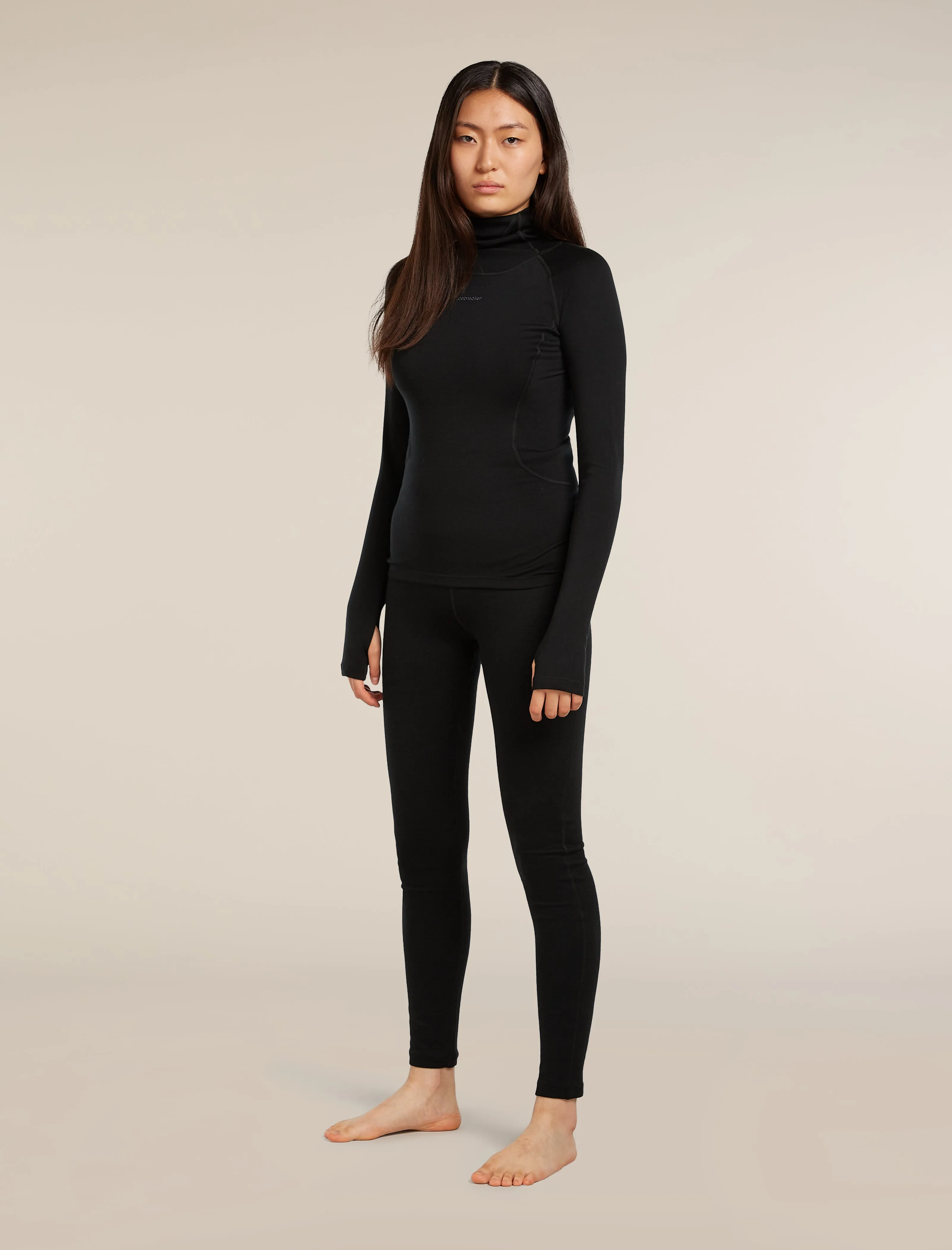 Women's 300 MerinoFine™ Polar Long Sleeve Roll Neck Thermal Top sold by Icebreaker product image thumbnail 3