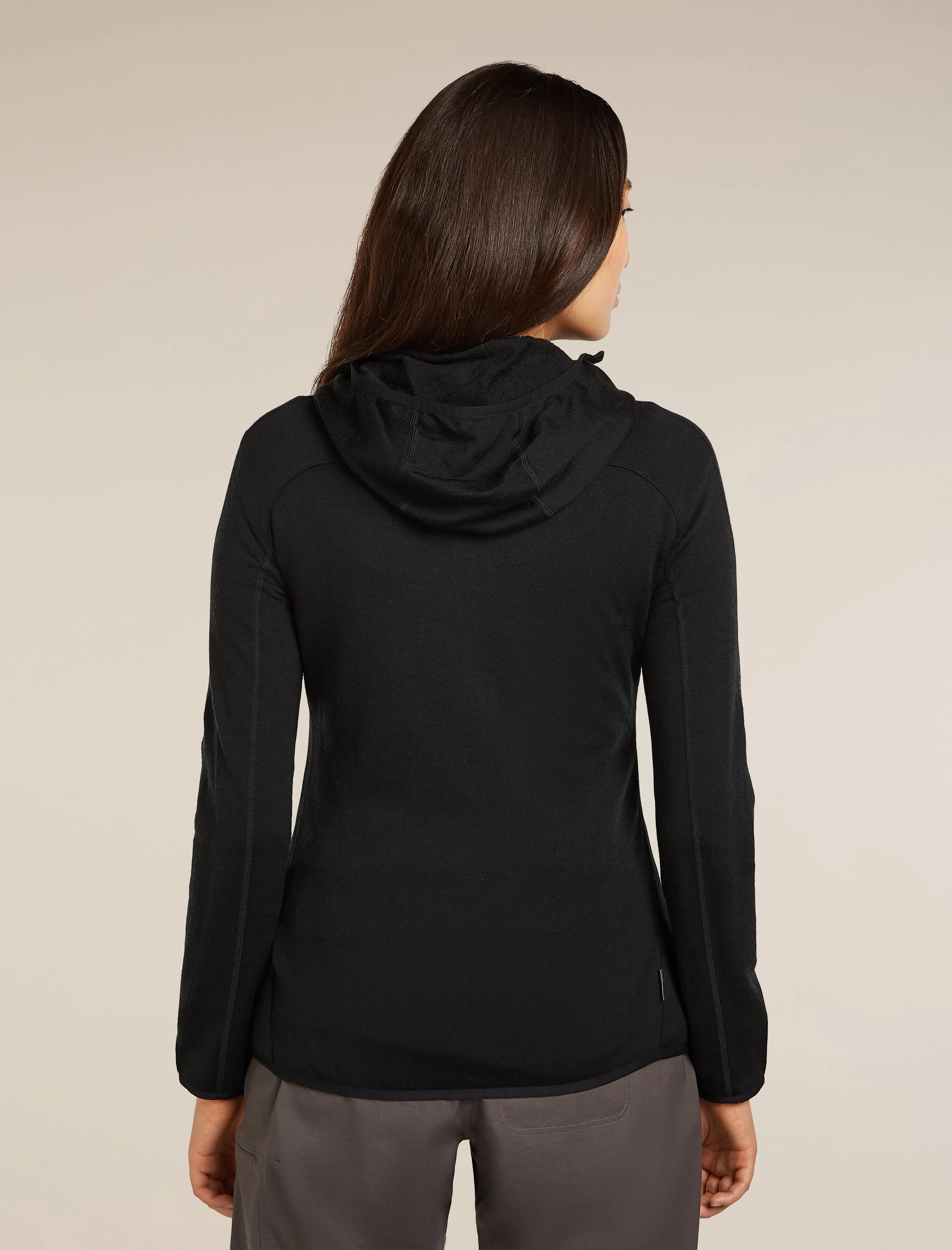 Women's Merino Blend Quantum Hybrid Long Sleeve Zip Hoodie sold by Icebreaker product image thumbnail 2