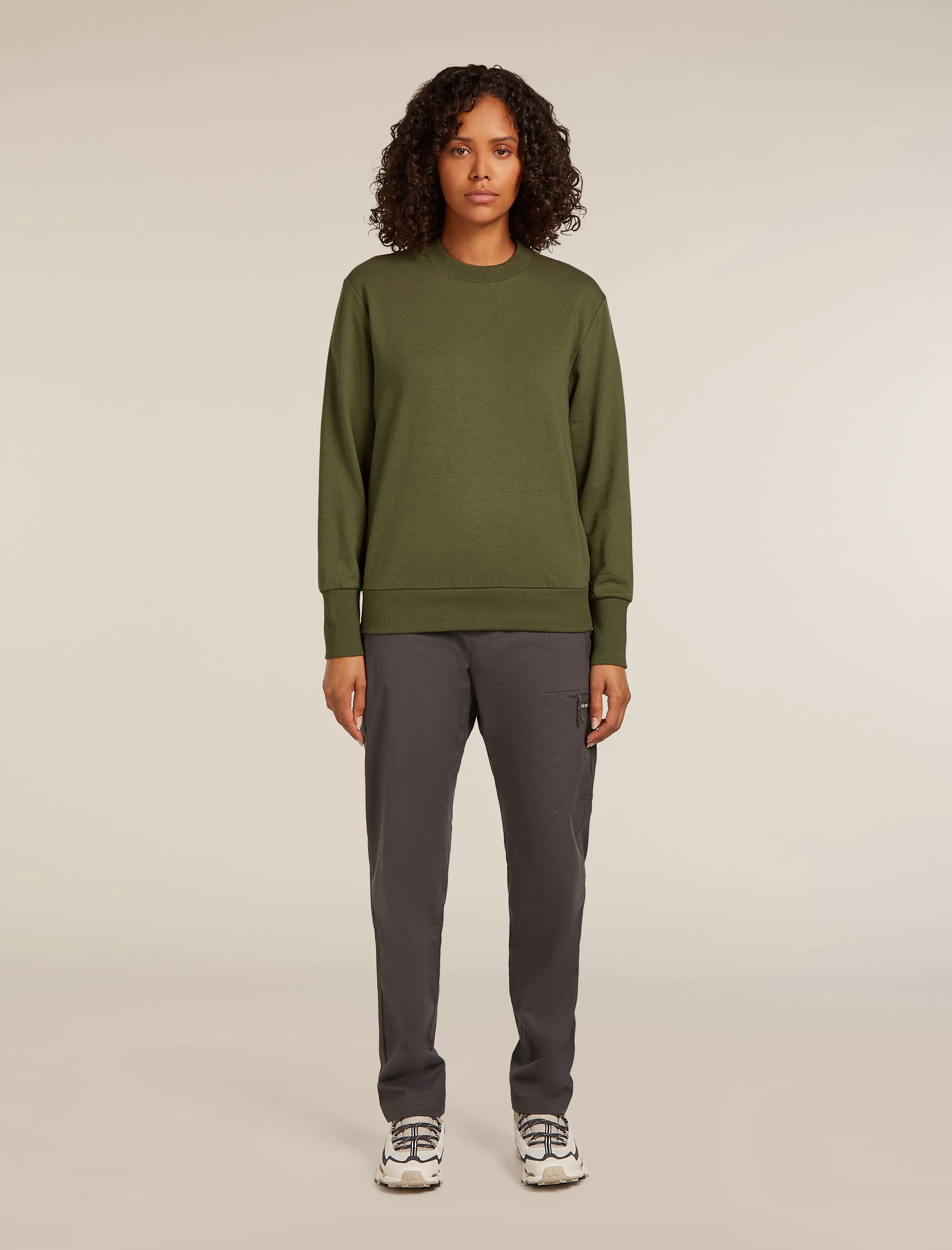 Women's Central Long Sleeve Sweatshirt sold by Icebreaker product image thumbnail 3