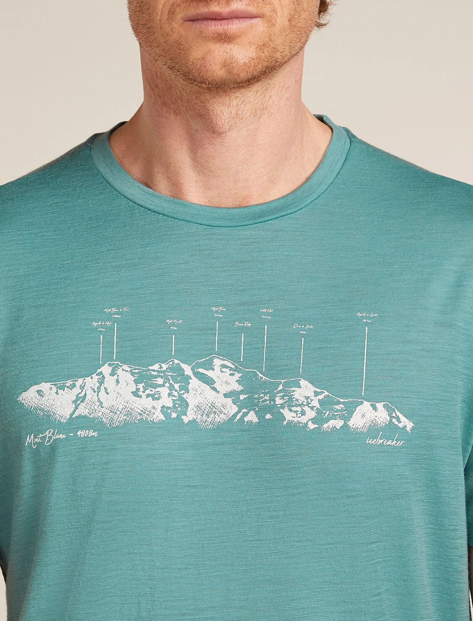 Men's Merino 150 Tech Lite Short Sleeve T-Shirt The Peaks sold by Icebreaker product image thumbnail 5