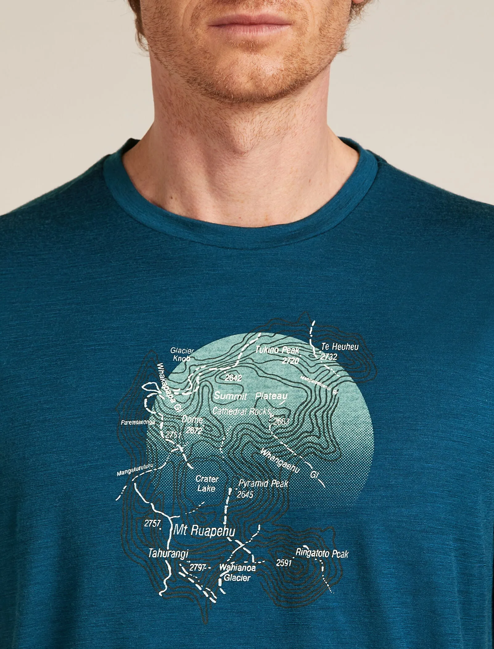 Men's Merino 150 Tech Lite Short Sleeve T-Shirt Ruapehu Round sold by Icebreaker product image thumbnail 5