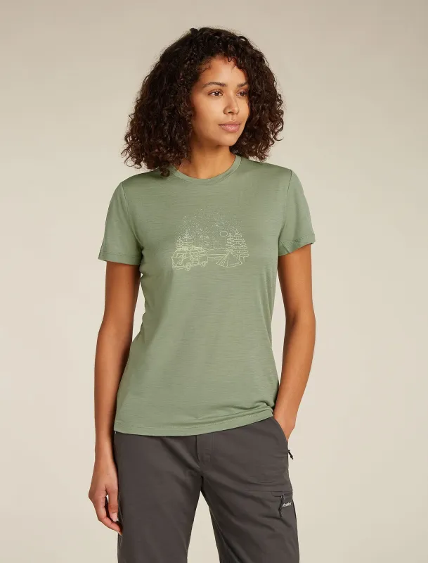Women's Merino 150 Tech Lite III T-Shirt Van Camp sold by Icebreaker