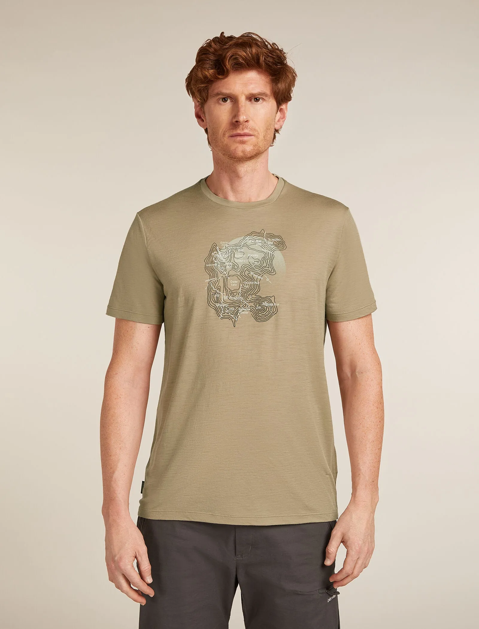 Men's Merino 150 Tech Lite Short Sleeve T-Shirt Ruapehu Round sold by Icebreaker