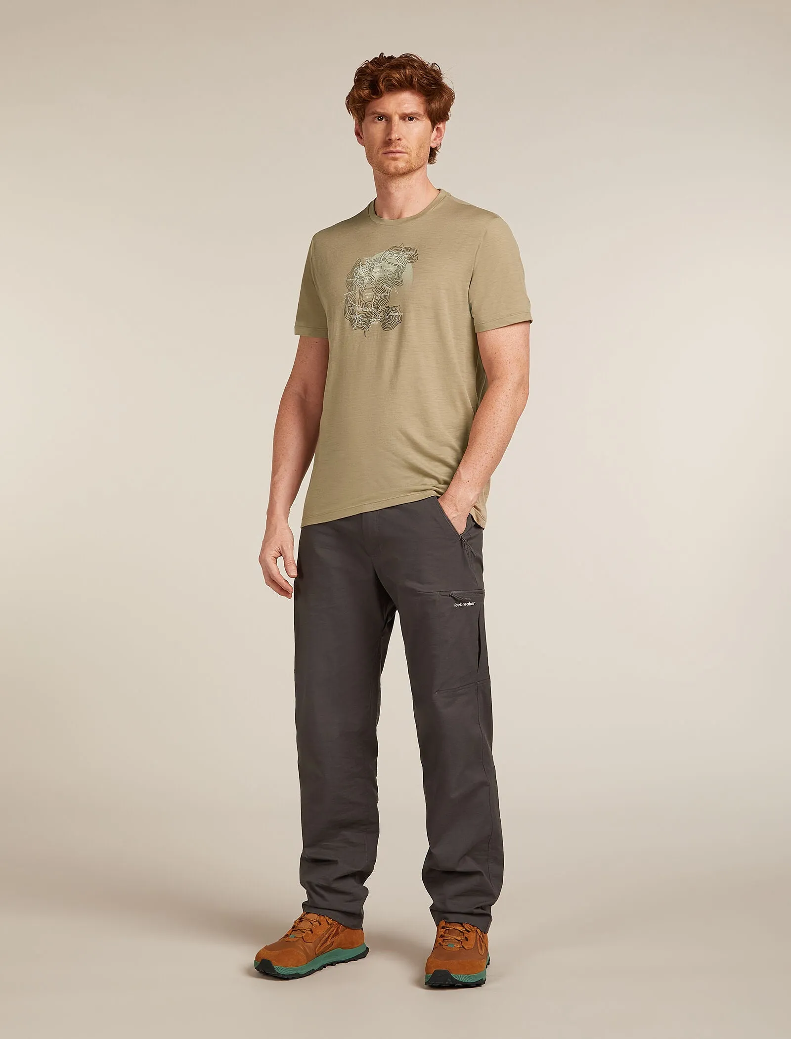 Men's Merino 150 Tech Lite Short Sleeve T-Shirt Ruapehu Round sold by Icebreaker product image thumbnail 3