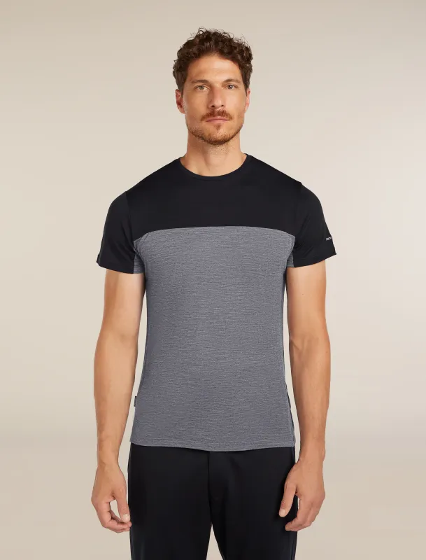 Men's Merino Blend 125 Cool-Lite™ Sphere Short Sleeve T-Shirt Colour Block sold by Icebreaker