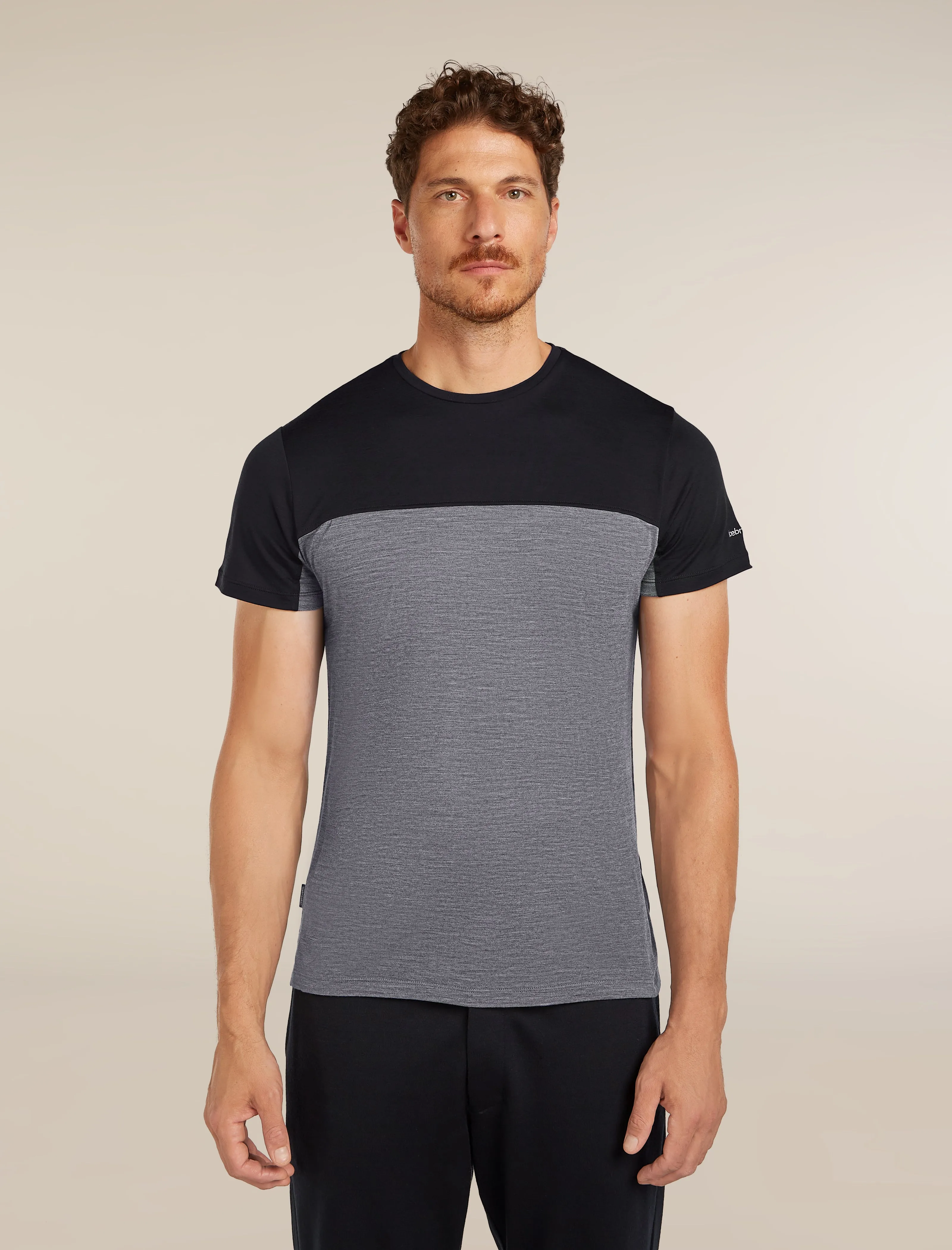 Men's Merino Blend 125 Cool-Lite™ Sphere Short Sleeve T-Shirt Colour Block sold by Icebreaker
