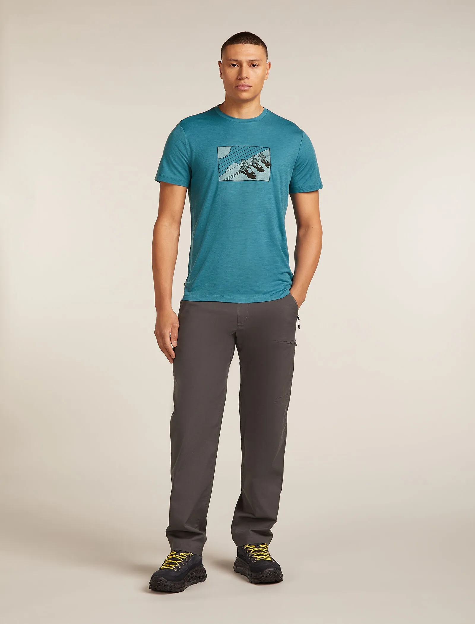 Men's Merino 150 Tech Lite Short Sleeve T-Shirt In The Wild sold by Icebreaker product image thumbnail 3