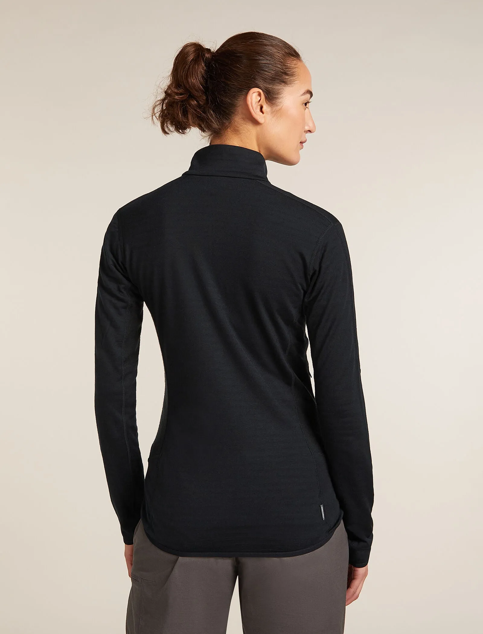 Women's Merino Blend 300 RealFleece™ Descender Long Sleeve Zip Jacket sold by Icebreaker product image thumbnail 2
