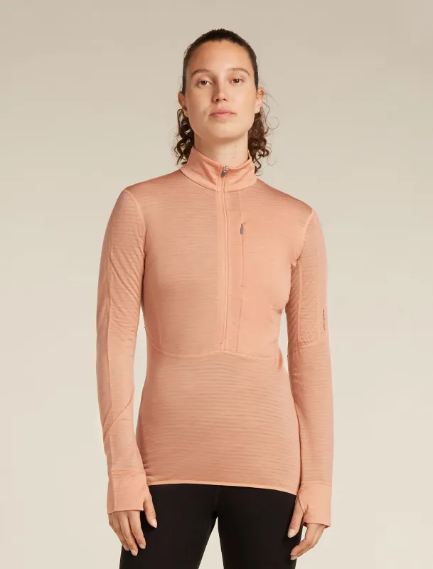 Women's Merino Blend 200 Realfleece™ Descender Long Sleeve Half Zip Top sold by Icebreaker