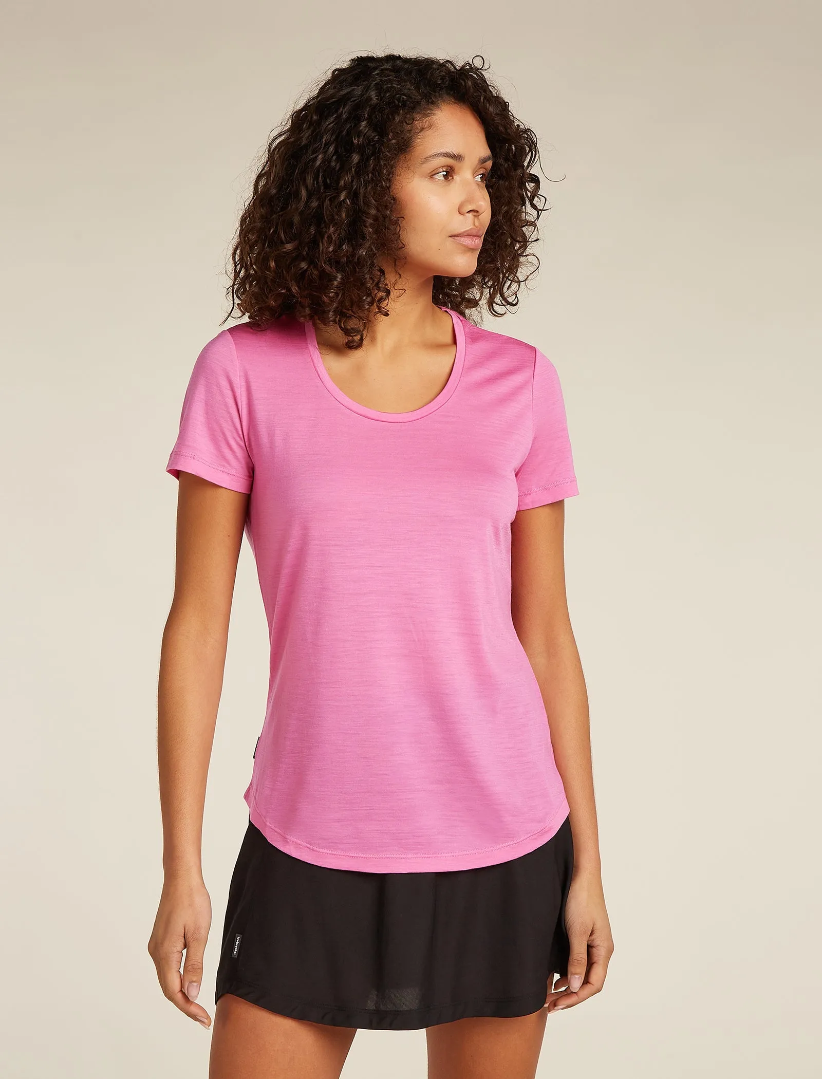 Women's Merino Blend 125 Cool-Lite™ Sphere Short Sleeve Scoop T-Shirt sold by Icebreaker