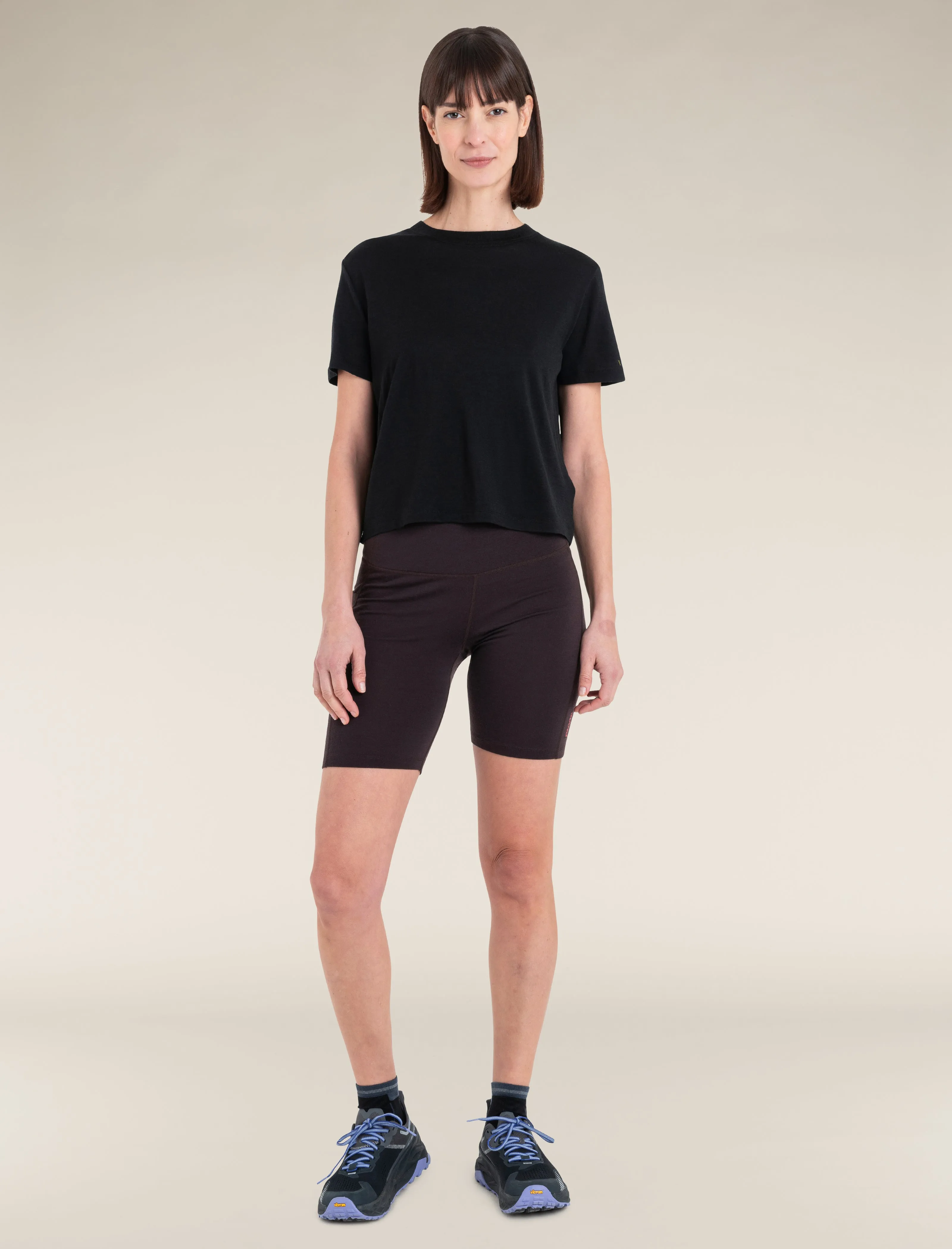 Women's Merino 150 Tech Lite Short Sleeve Crop T-Shirt sold by Icebreaker product image thumbnail 3
