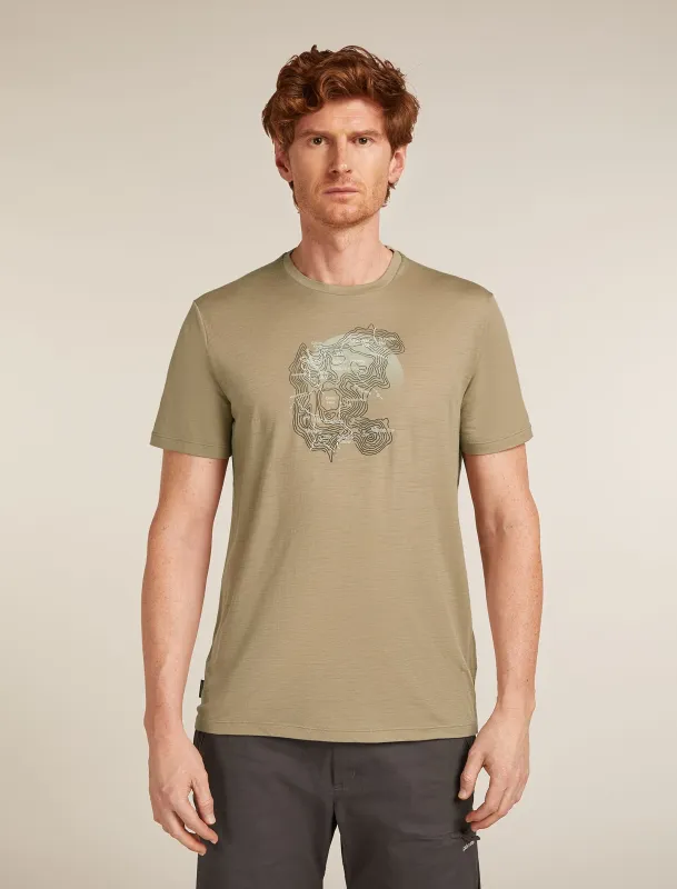 Men's Merino 150 Tech Lite Short Sleeve T-Shirt Ruapehu Round sold by Icebreaker