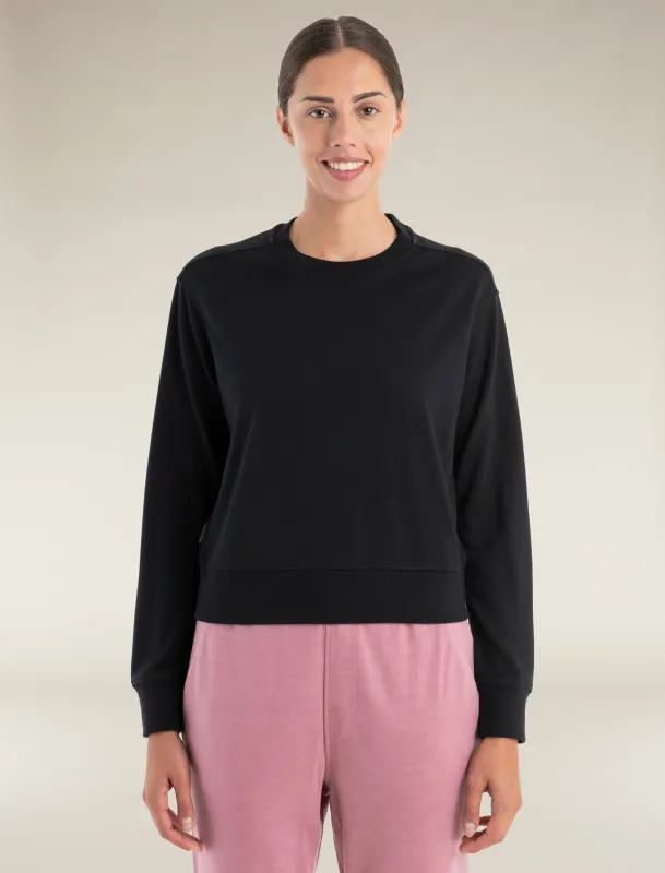 Women's Merino Blend 200 Crush Long Sleeve Sweatshirt sold by Icebreaker