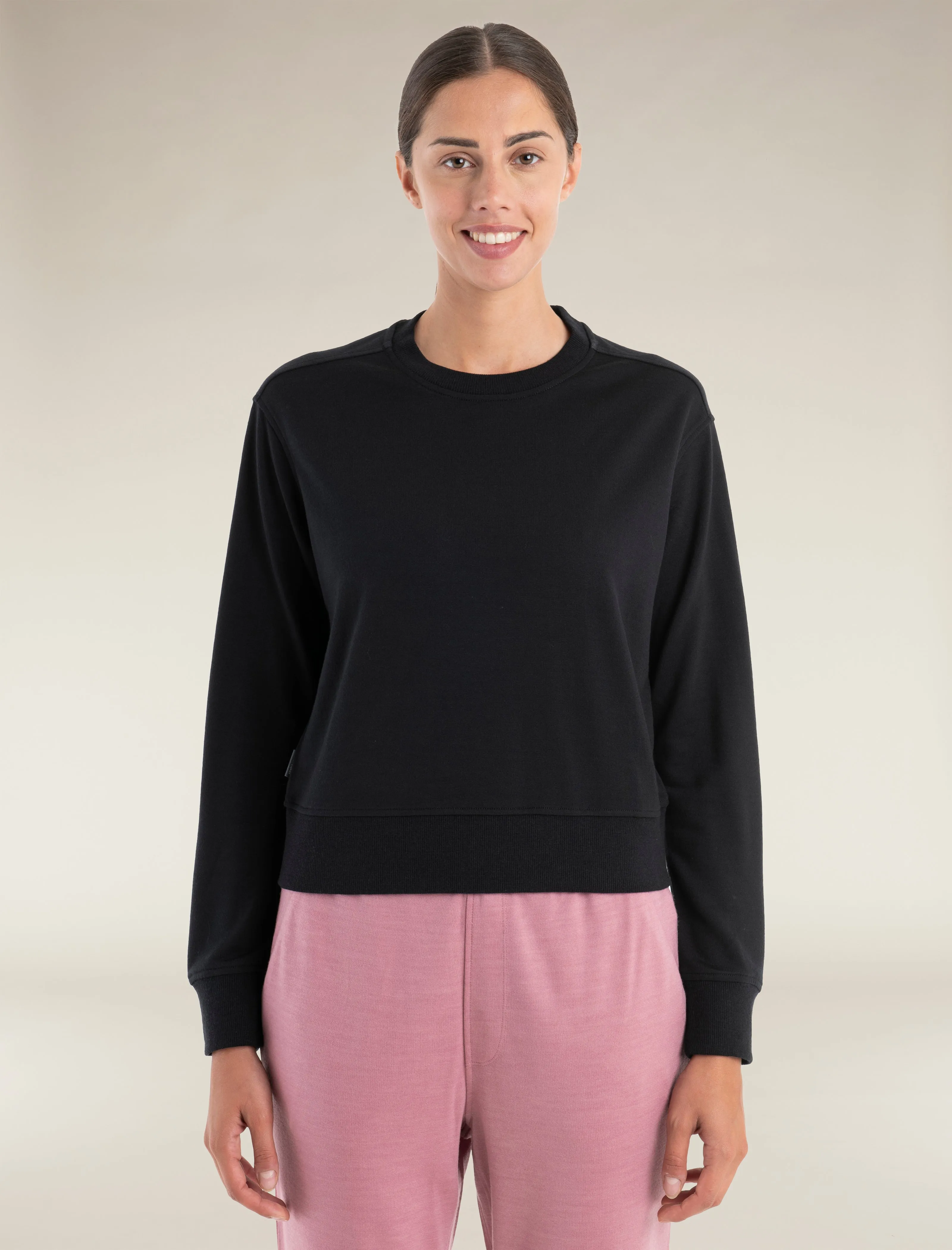 Women's Merino Blend 200 Crush Long Sleeve Sweatshirt sold by Icebreaker