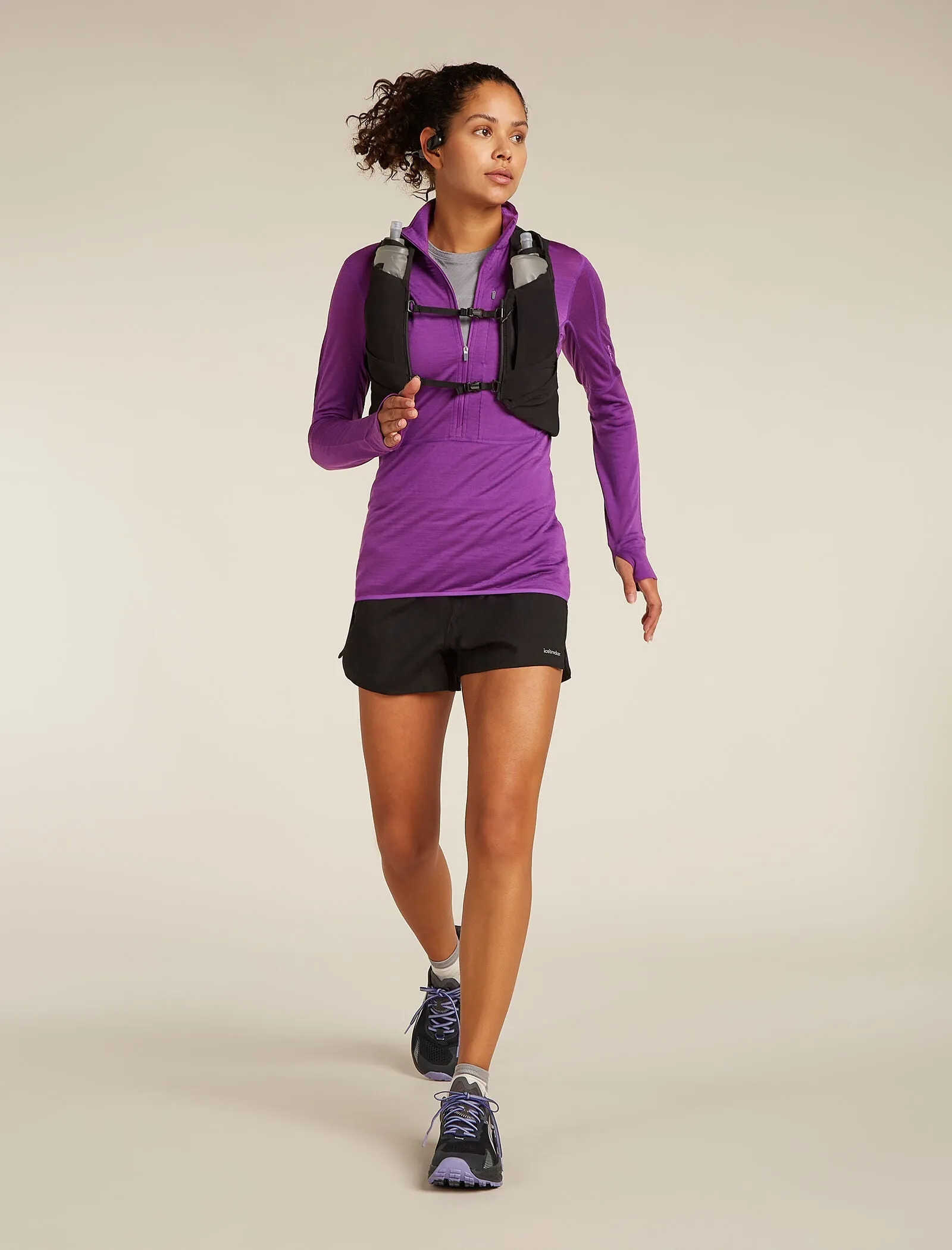 Women's Merino Blend 200 Realfleece™ Descender Long Sleeve Half Zip Top sold by Icebreaker product image thumbnail 4