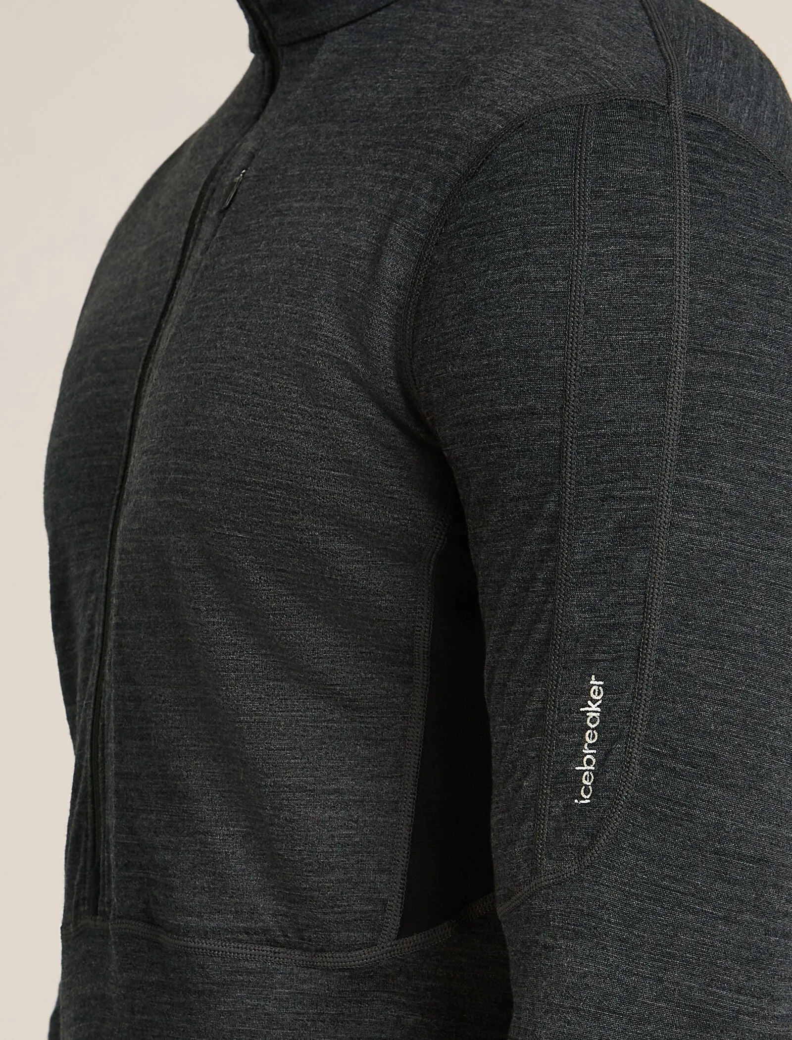 Men's Merino Blend 200 Realfleece™ Descender Long Sleeve Half Zip Top sold by Icebreaker product image thumbnail 5